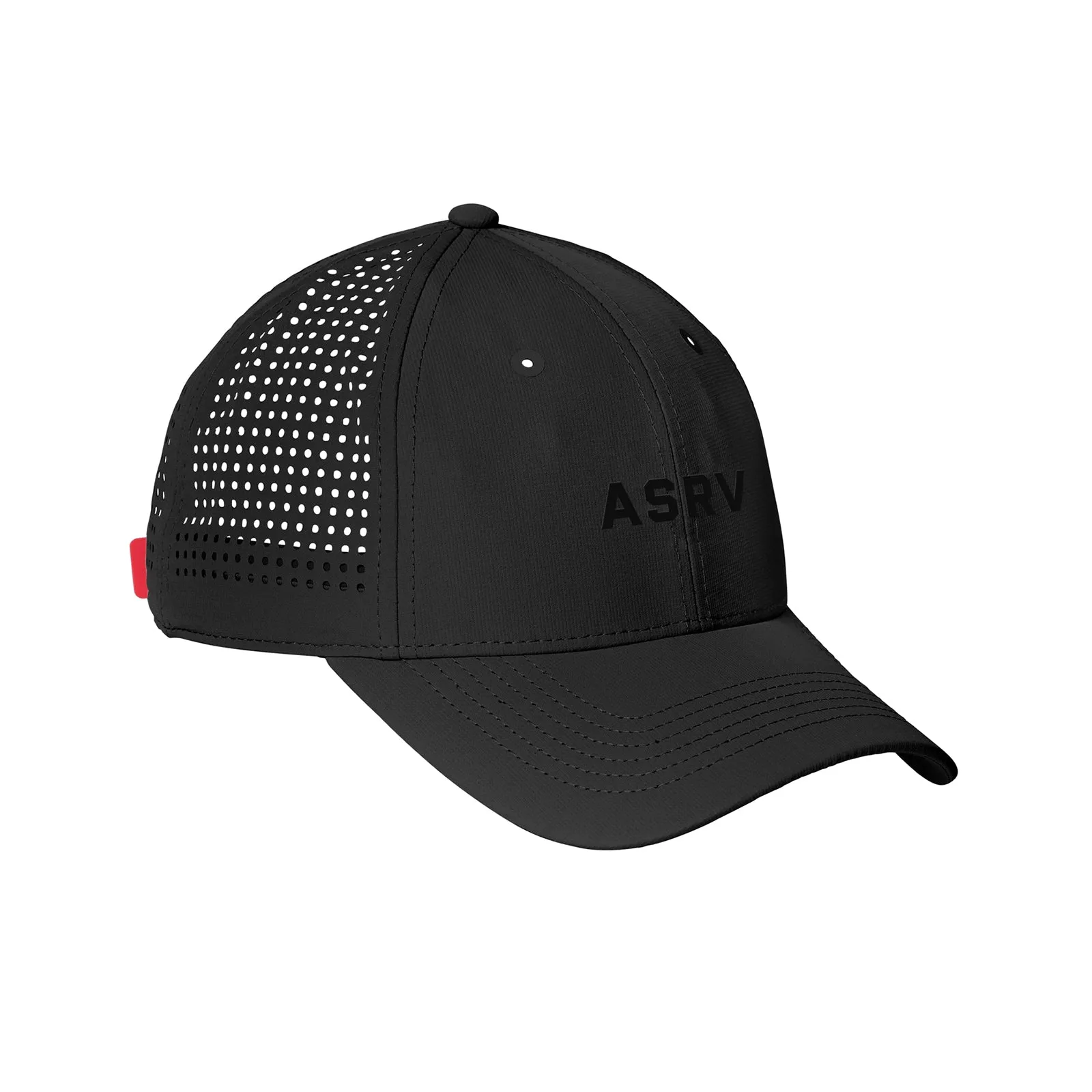 0818. Performance Sport Cap -  Black/Black "ASRV"