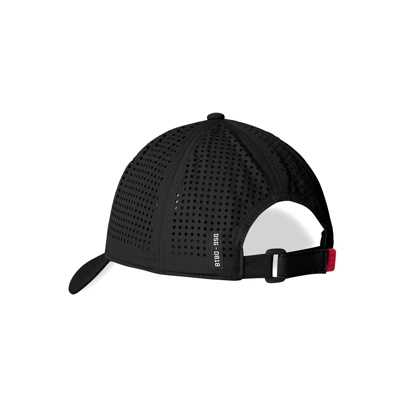 0818. Performance Sport Cap -  Black/Black "ASRV"