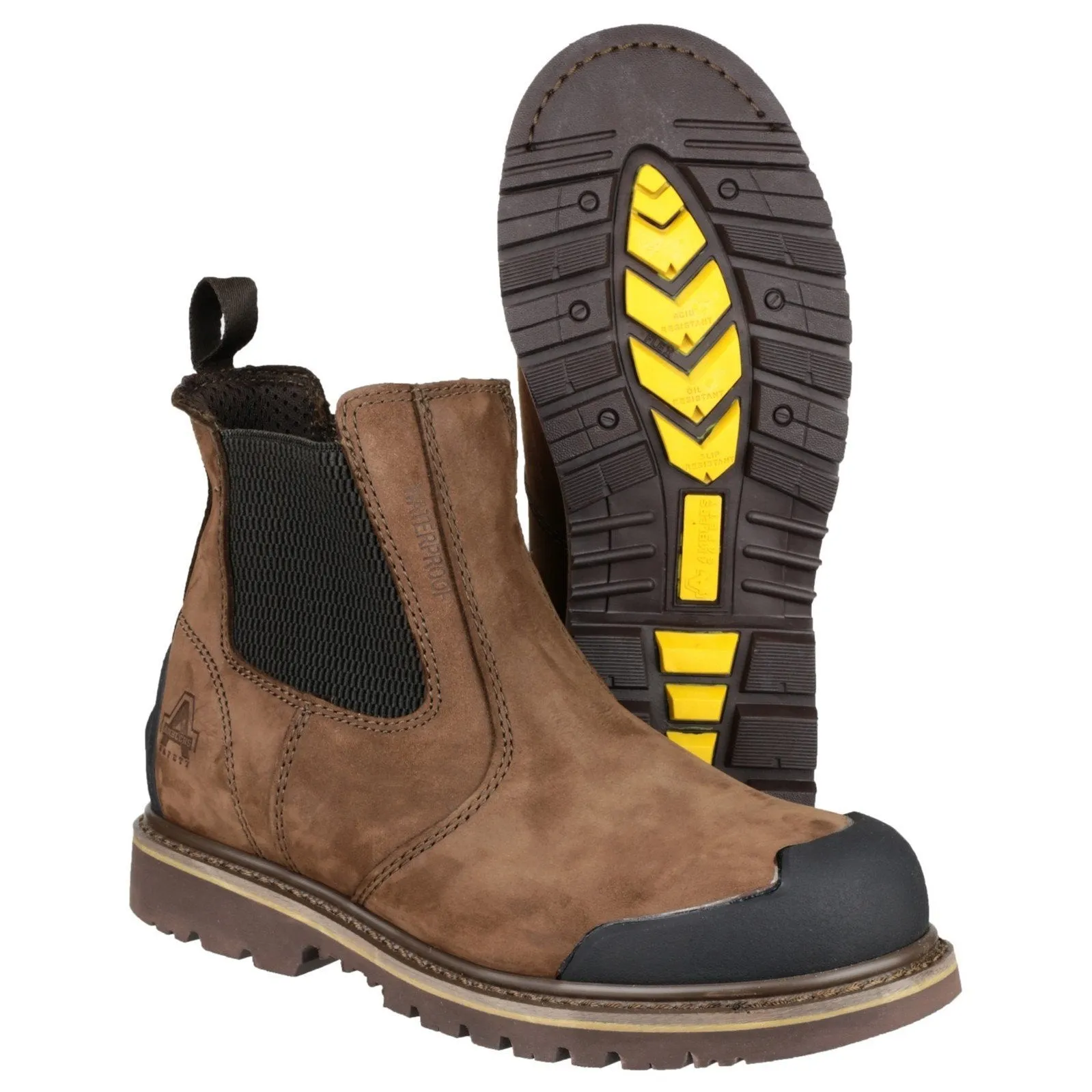 Amblers Safety Goodyear Welted Waterproof Pull On Chelsea Safety Boots