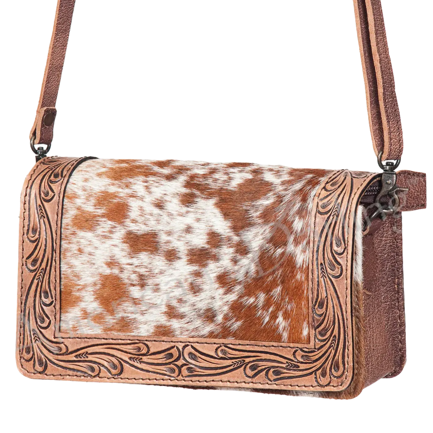 American Darling® Embossed Tooled Hair On Crossbody ADBG683