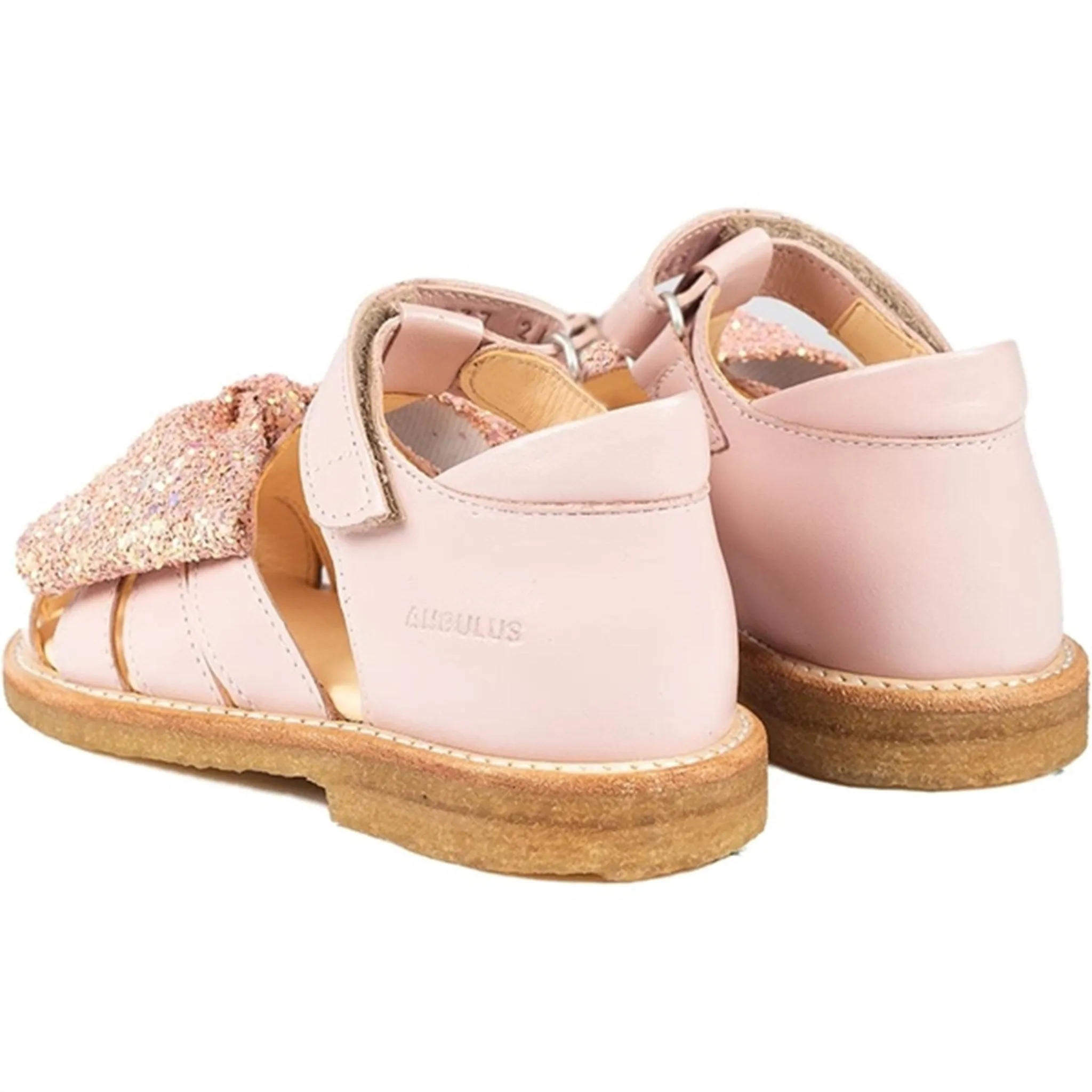 Angulus Sandals Pale Rose/Rose Glitter