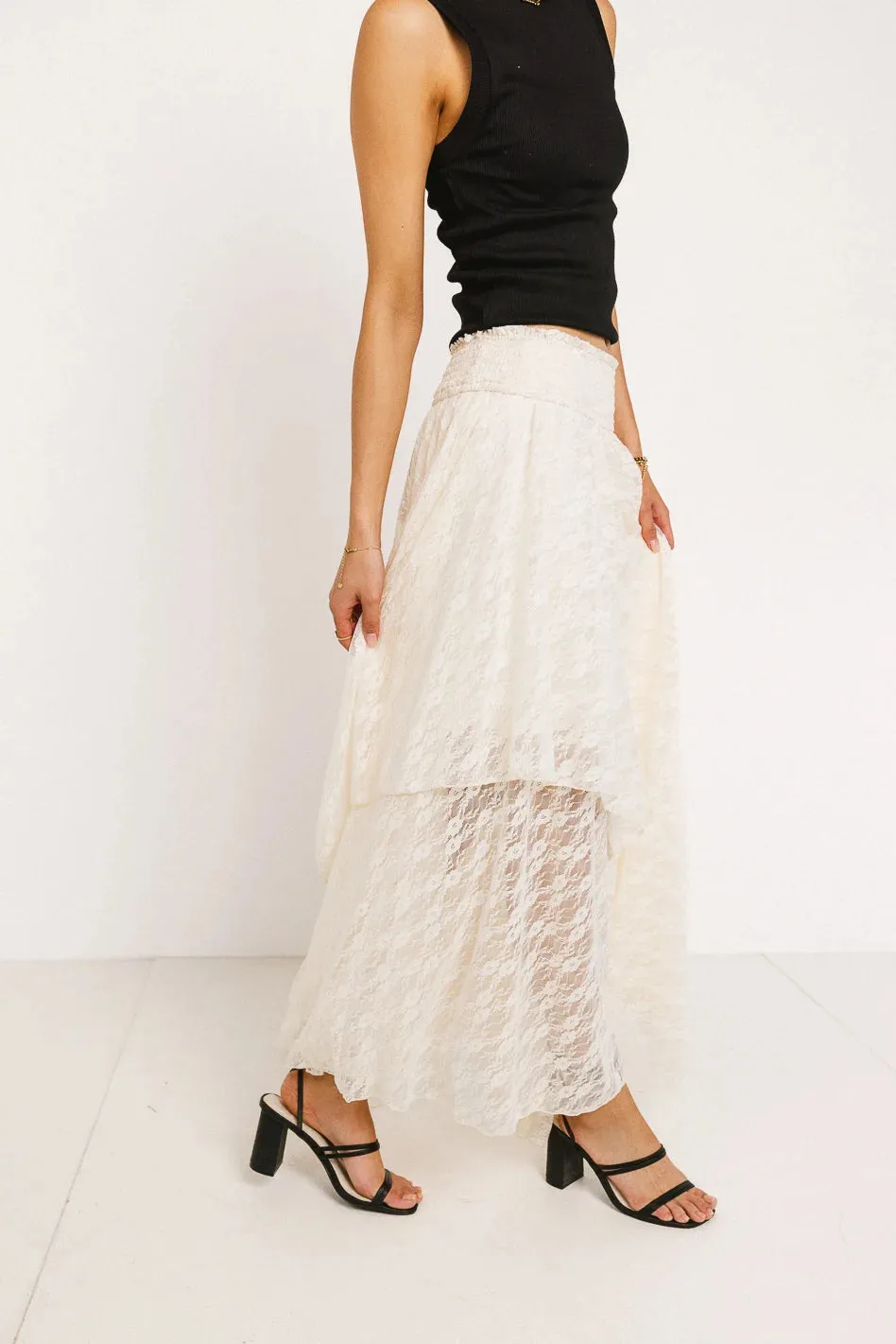 Asymmetrical Lace Skirt - FINAL SALE