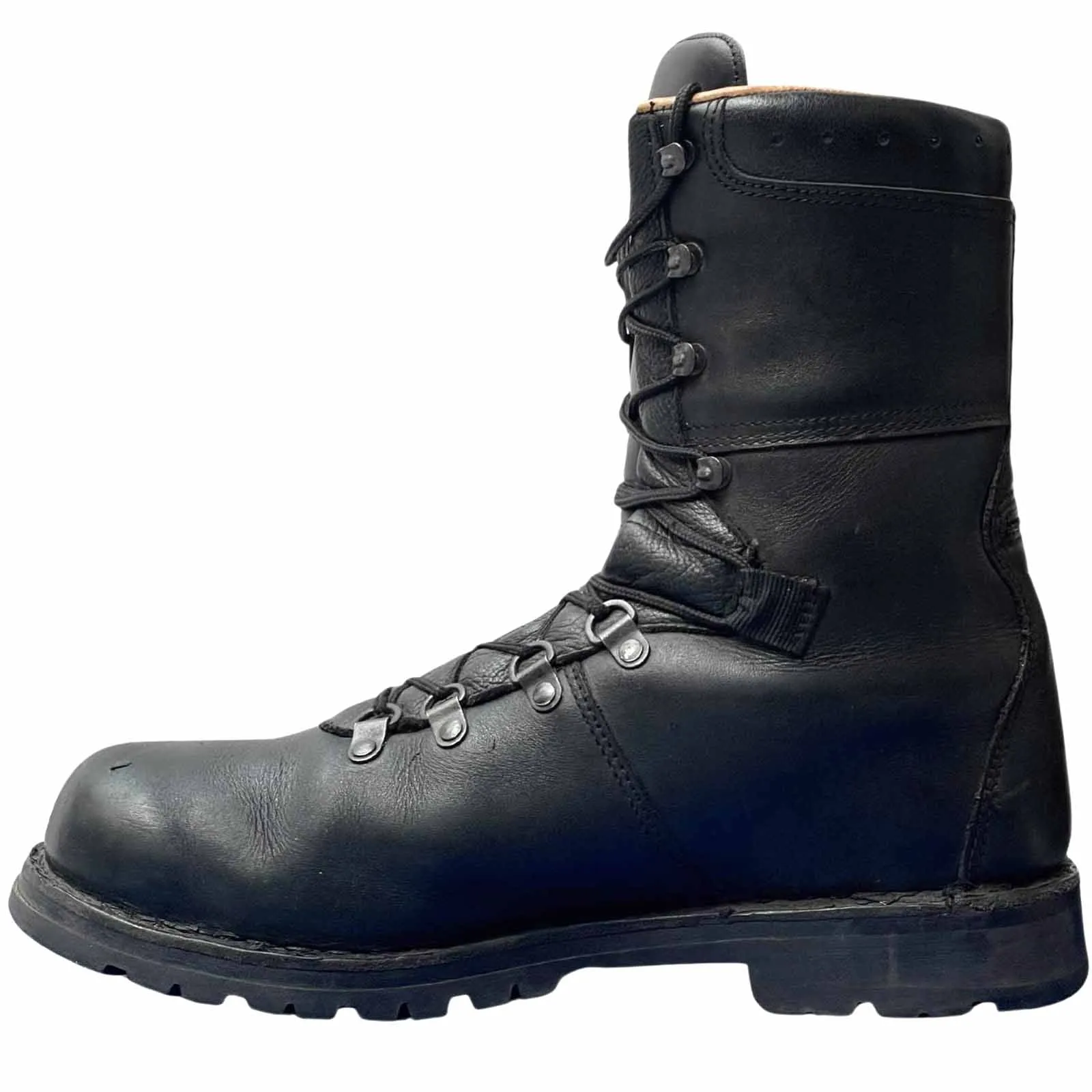 Austrian Army Leather Combat Boots - Full Lined