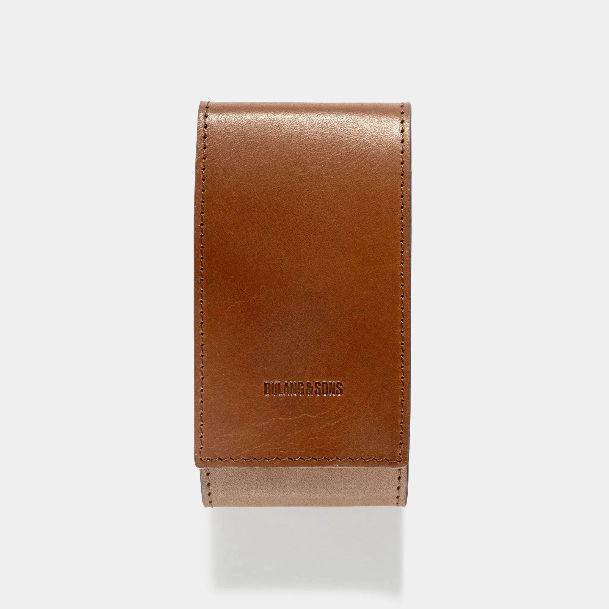 Barenia Cognac Brown Leather Watch Pouch