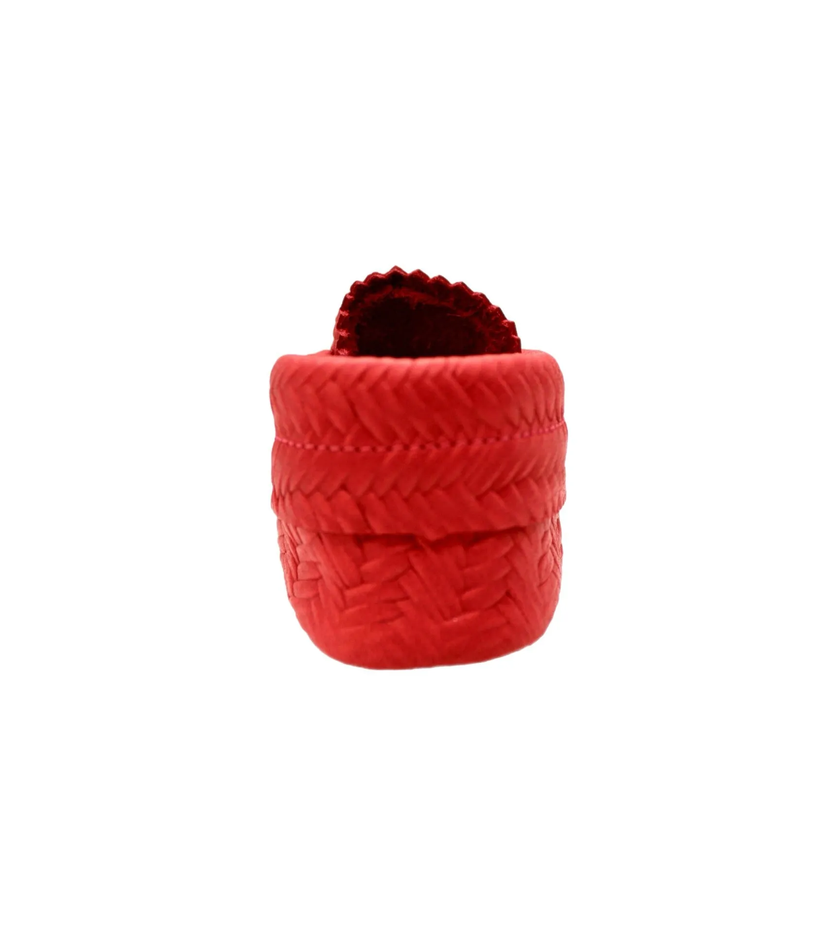 Basketweave Red Moccs