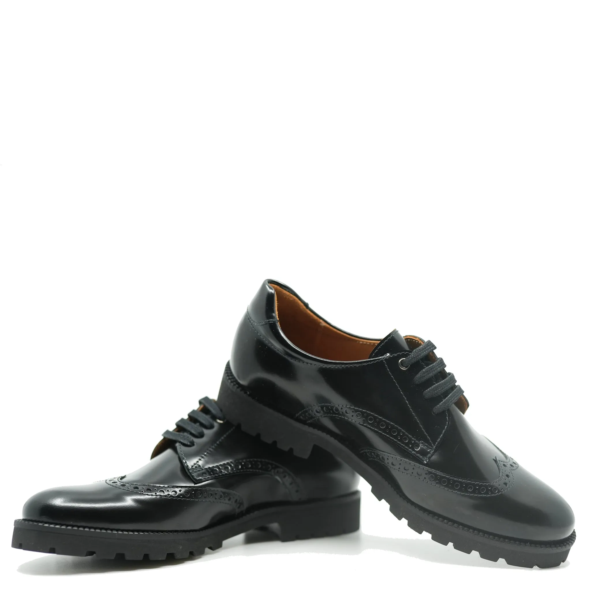 Beberlis Black Florentic Wingtip Dress Shoe