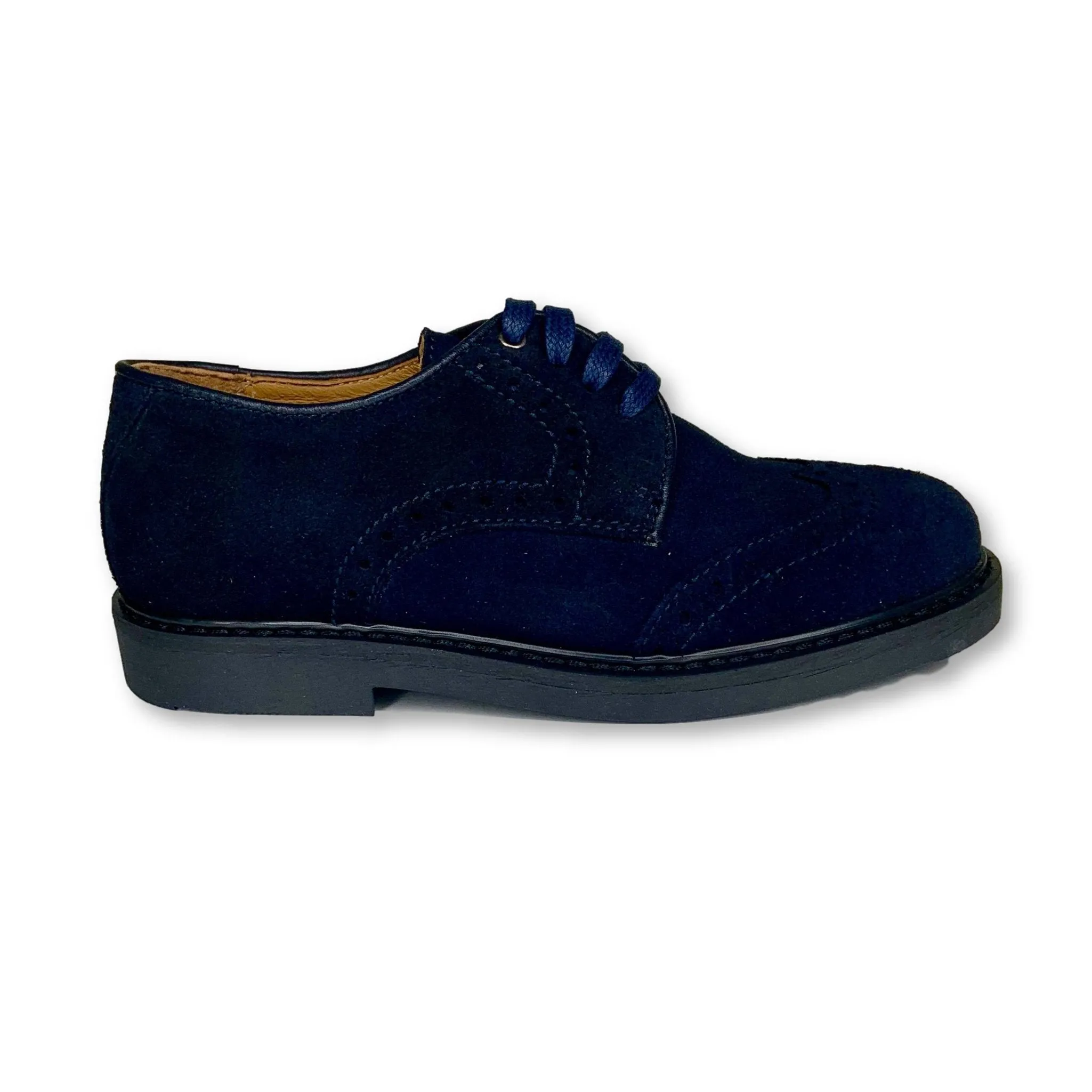 Beberlis Navy Suede Wingtip Oxford