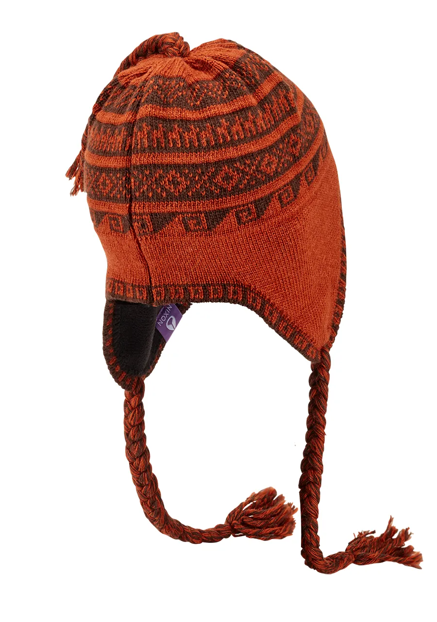 Bennett Earflap Beanie - Vintage Orange