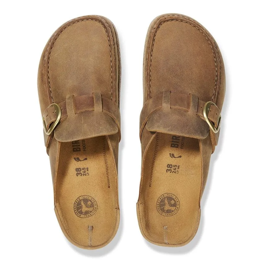 Birkenstock Buckley Oiled Leather Clog - Cognac