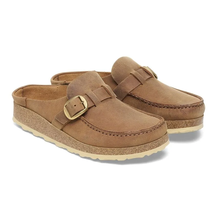 Birkenstock Buckley Oiled Leather Clog - Cognac