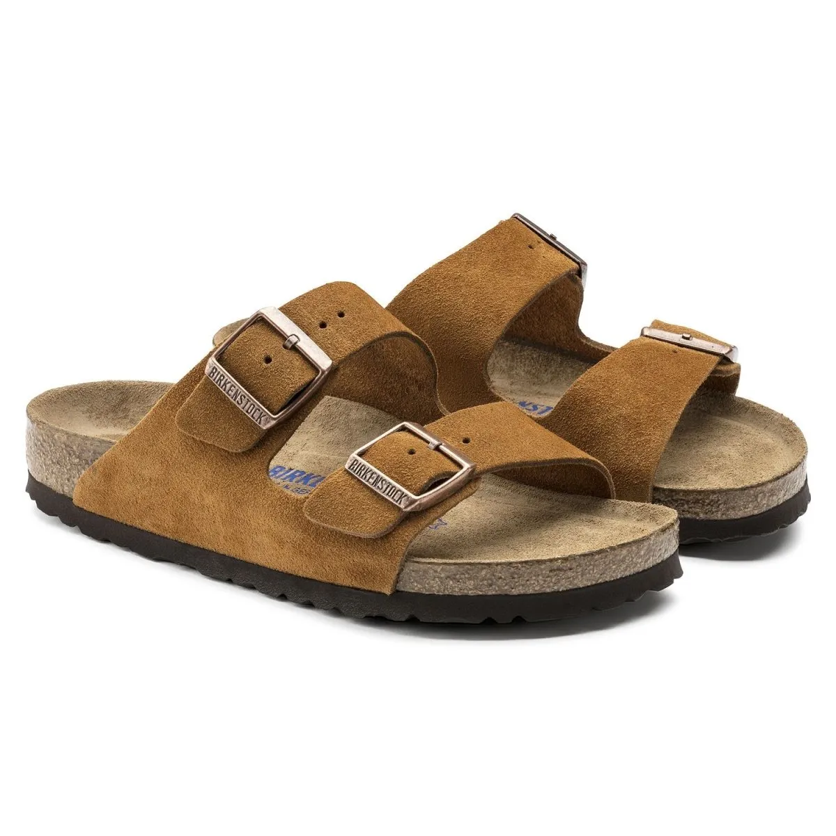 Birkenstock Women's Arizona Soft Footbed Suede Leather Mink