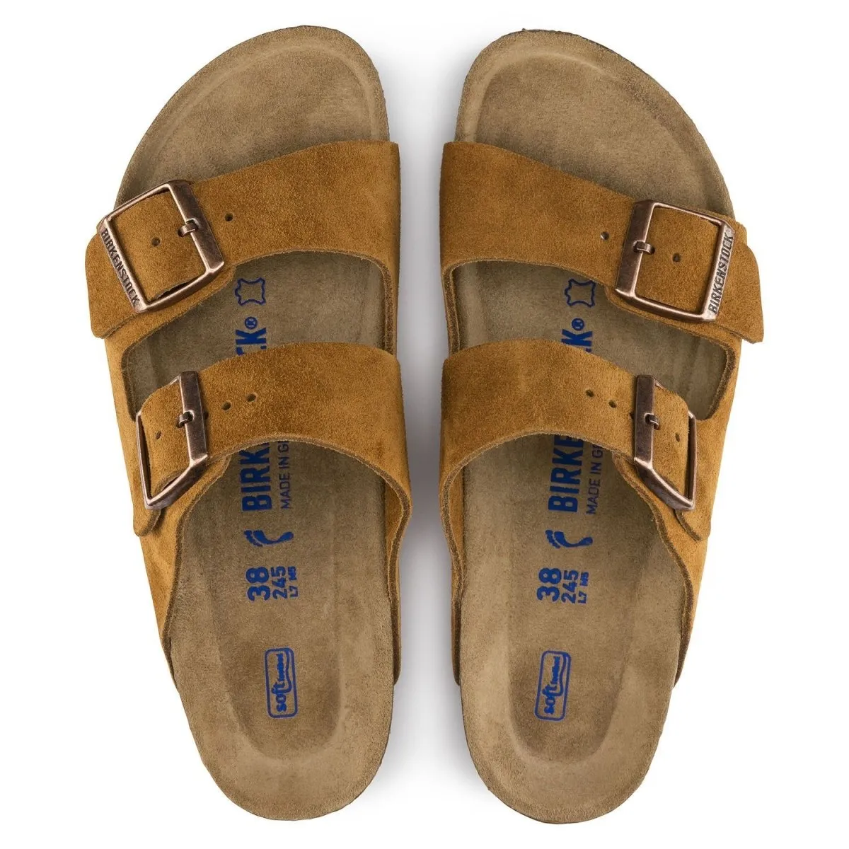 Birkenstock Women's Arizona Soft Footbed Suede Leather Mink