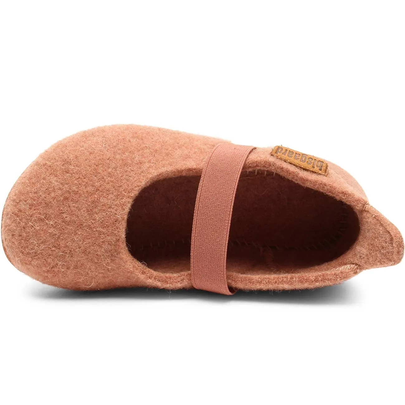 Bisgaard Indoor Shoes Wool Velcro Rose