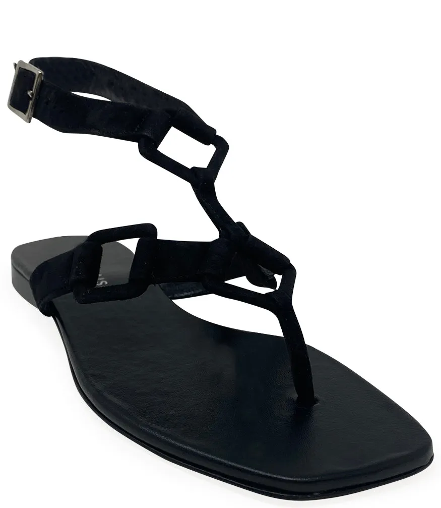 Black Gladiator Sandal