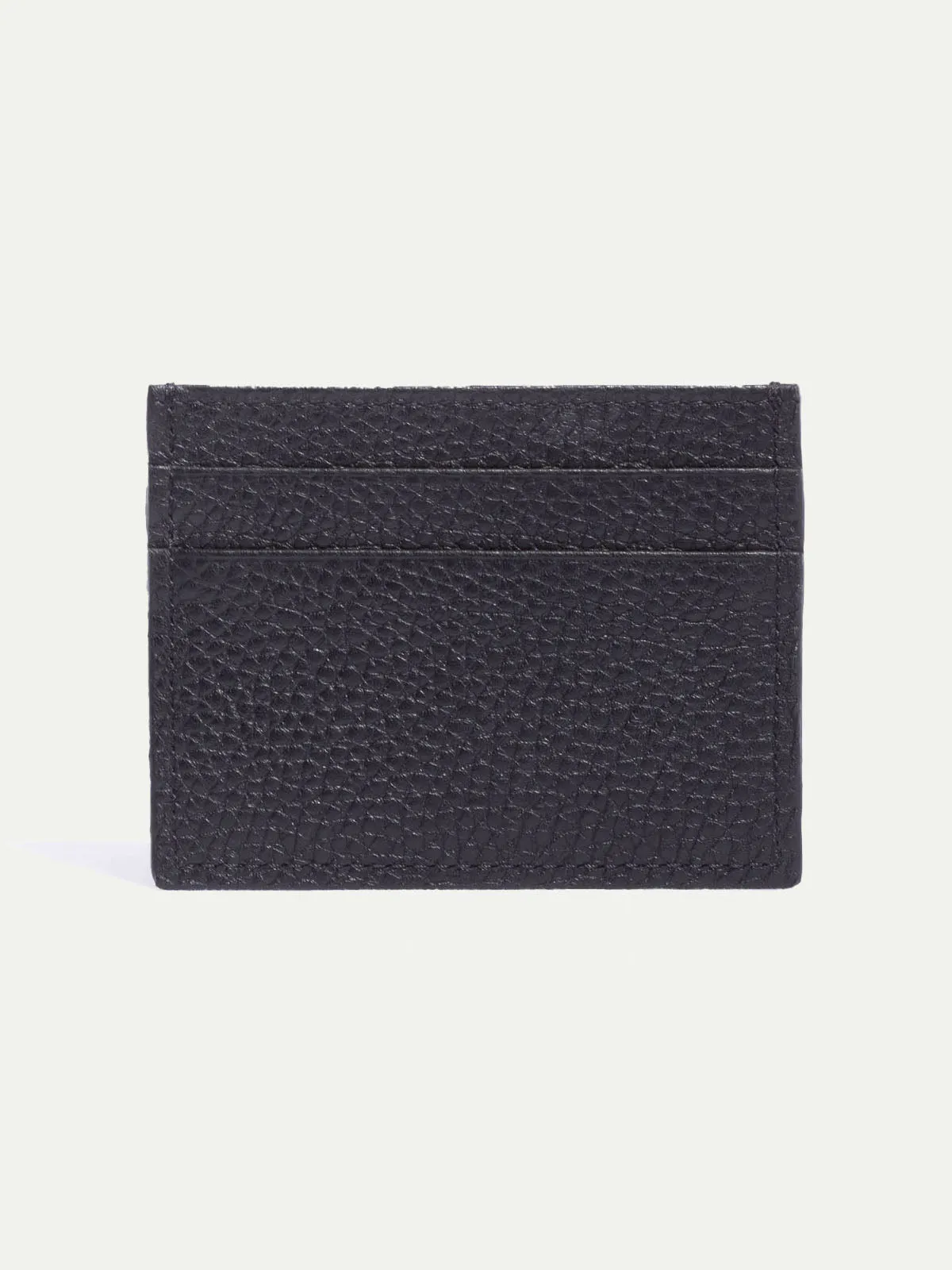 Black leather card holder - Made in Italy