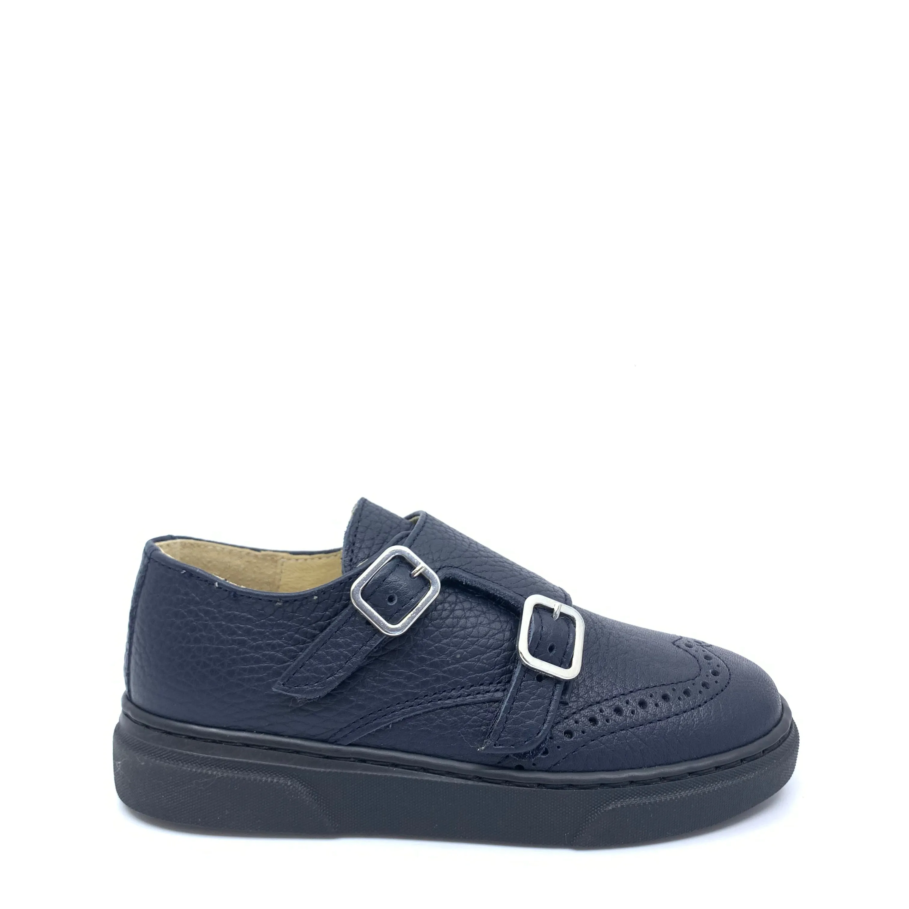 Blublonc Navy Wingtip Dress Sneaker