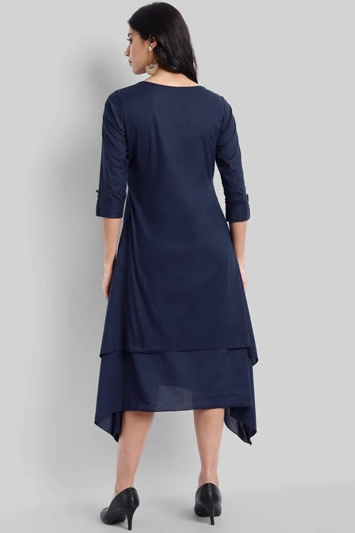 Blue Mul Cotton Hunter Dress