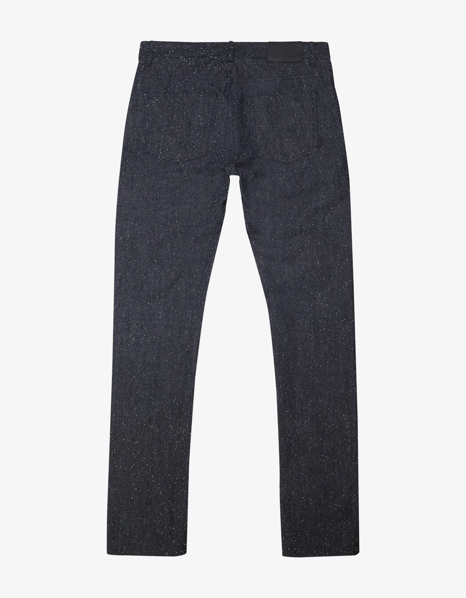 Blue Slub Cotton Denim Jeans -