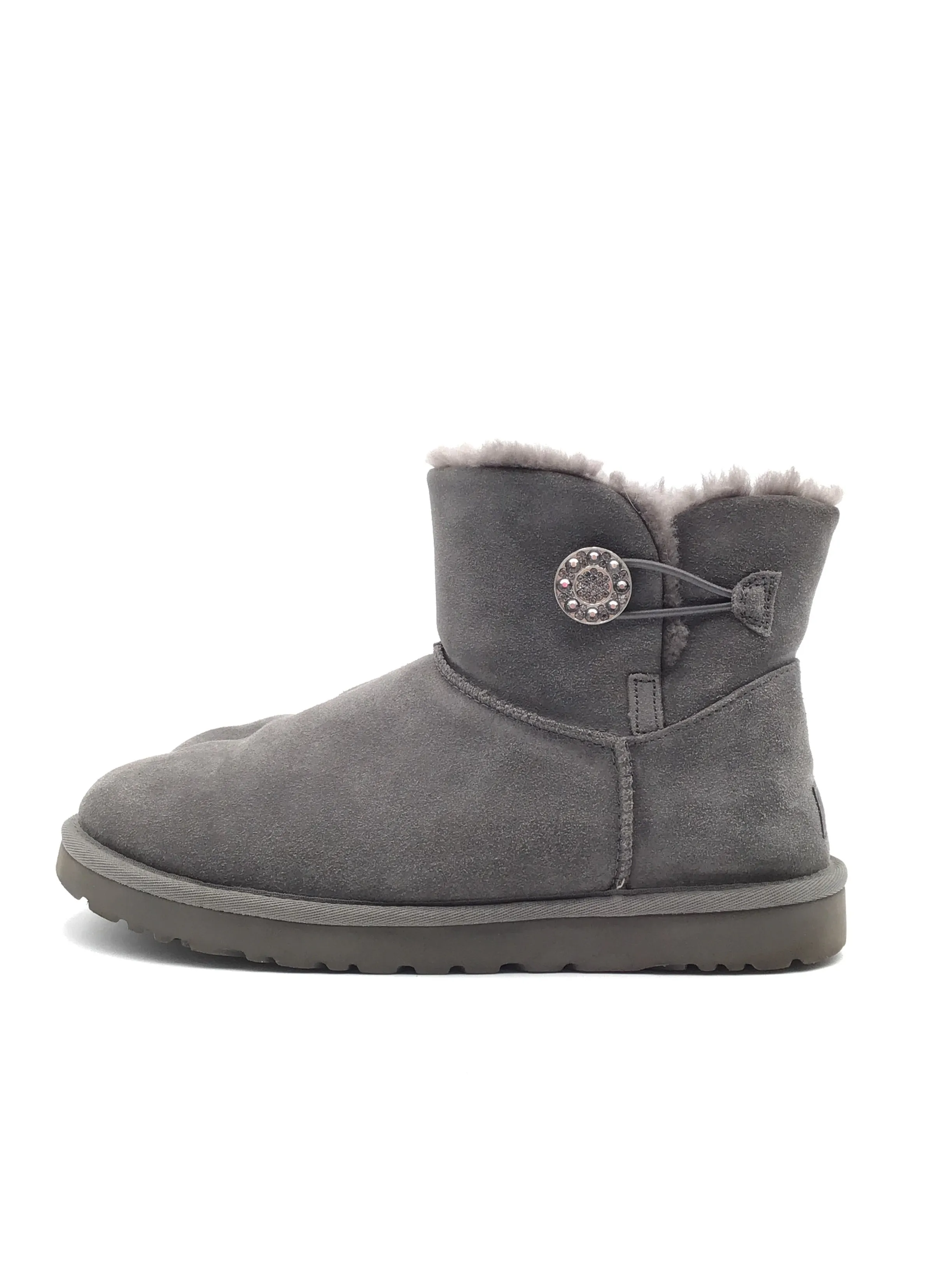 Boots Designer By Ugg In Grey, Size: 10