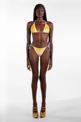 Buda Yellow Mosaic Cheeky Bikini Set