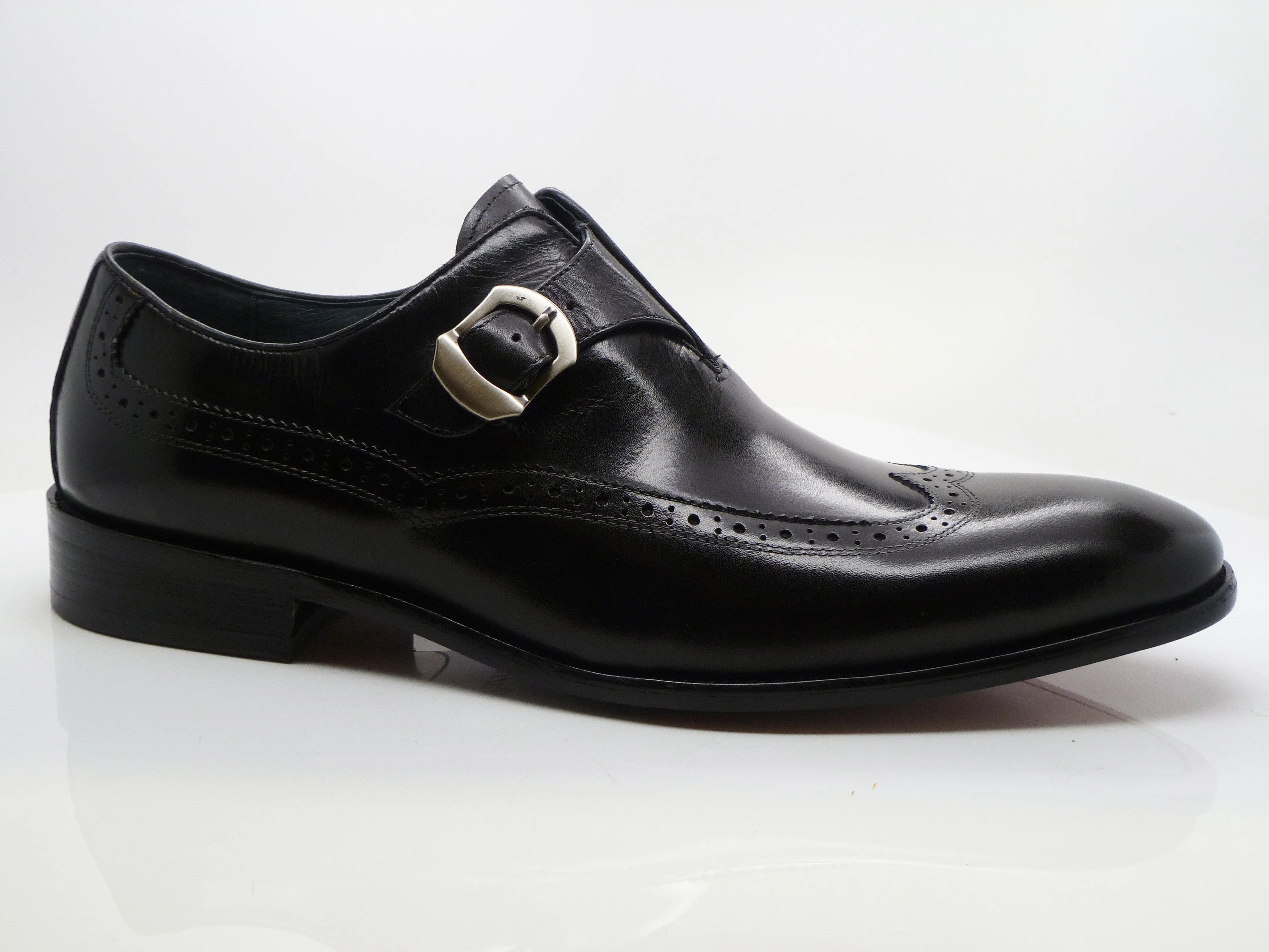 Calfskin Monkstrap Shoe Black