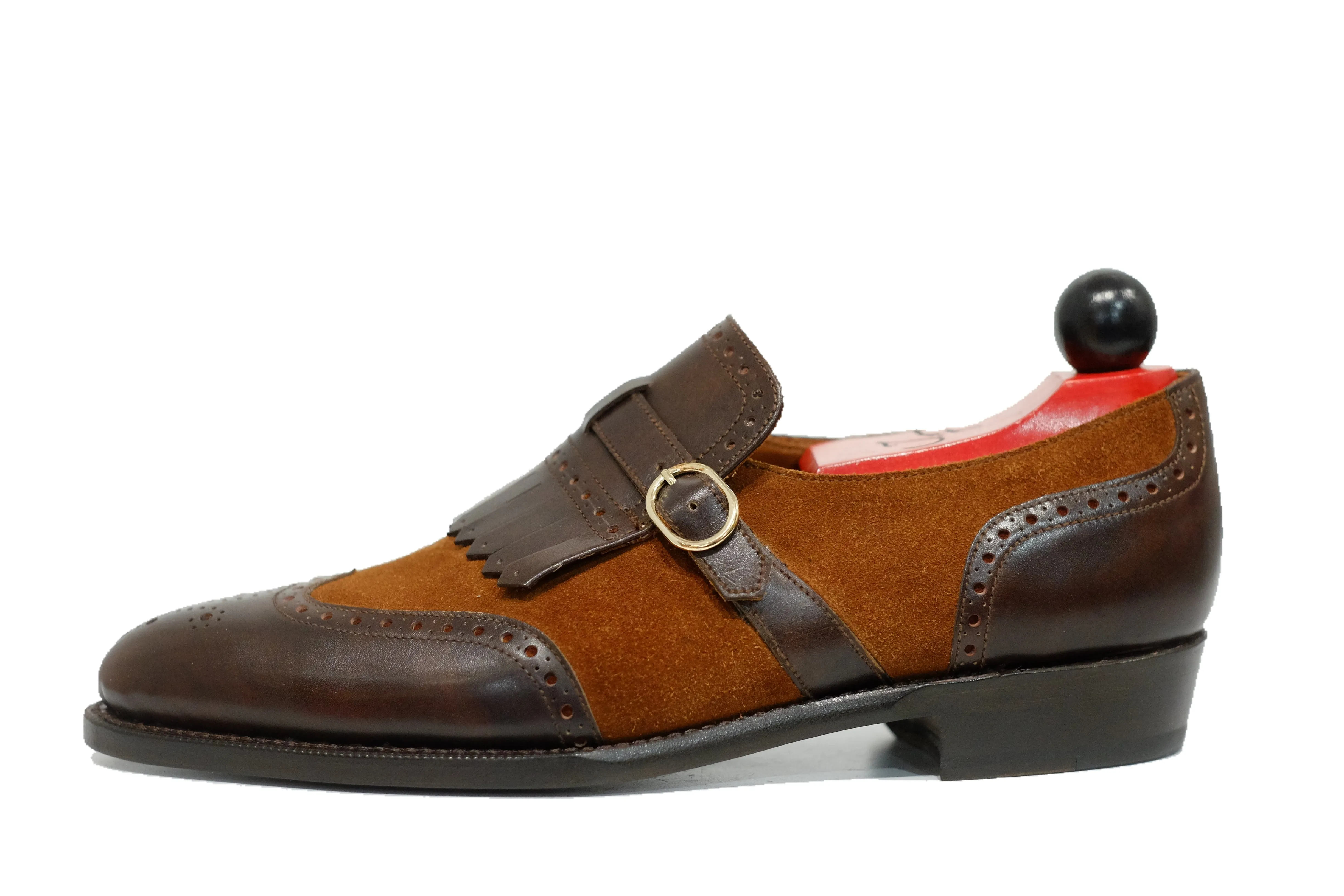 Camano MTO - Dark Brown Museum Calf / Snuff Suede - TMG Last - Single Leather Sole