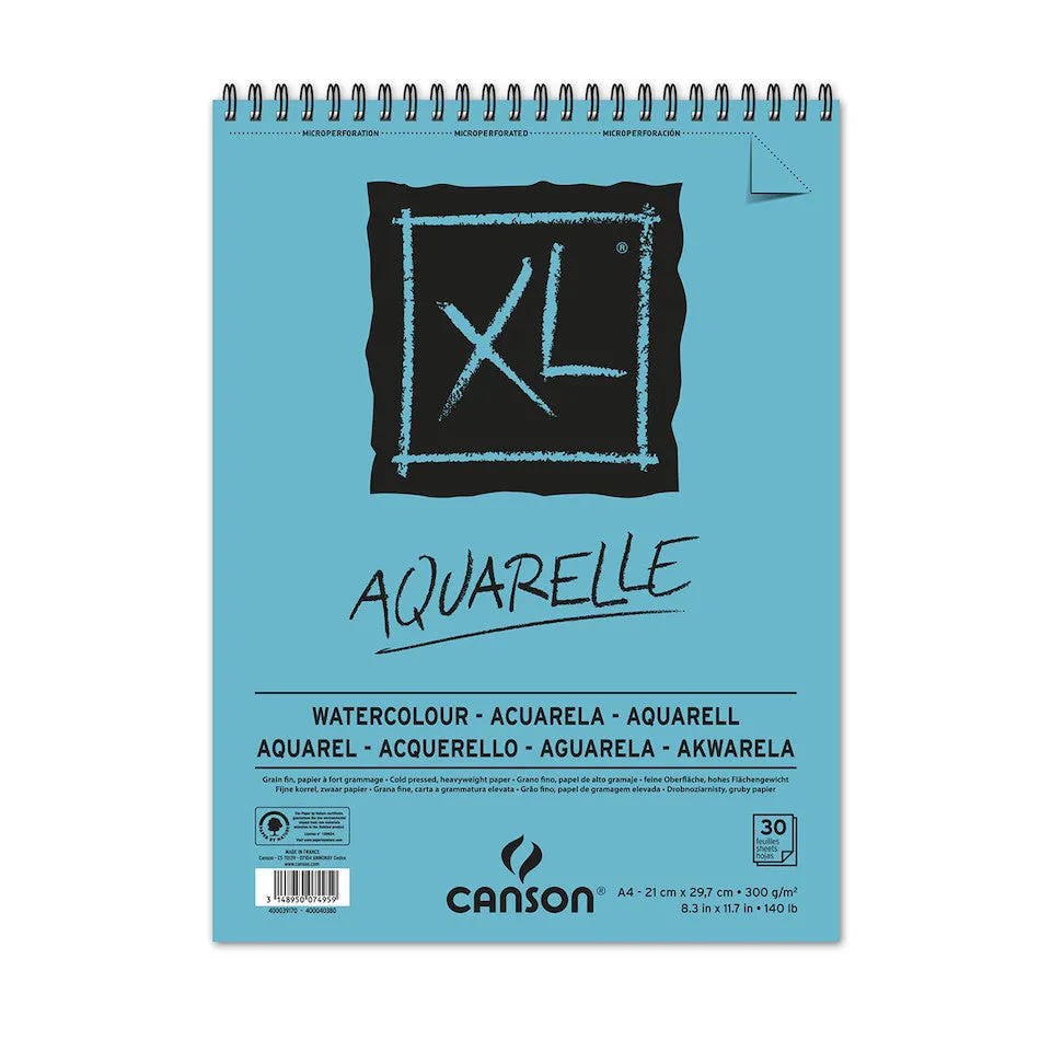 Canson XL Aquarelle Spiral Pad A4