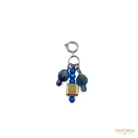 Carabiner Pendant with Beads and Cubes 9153 - Gafforelli Srl