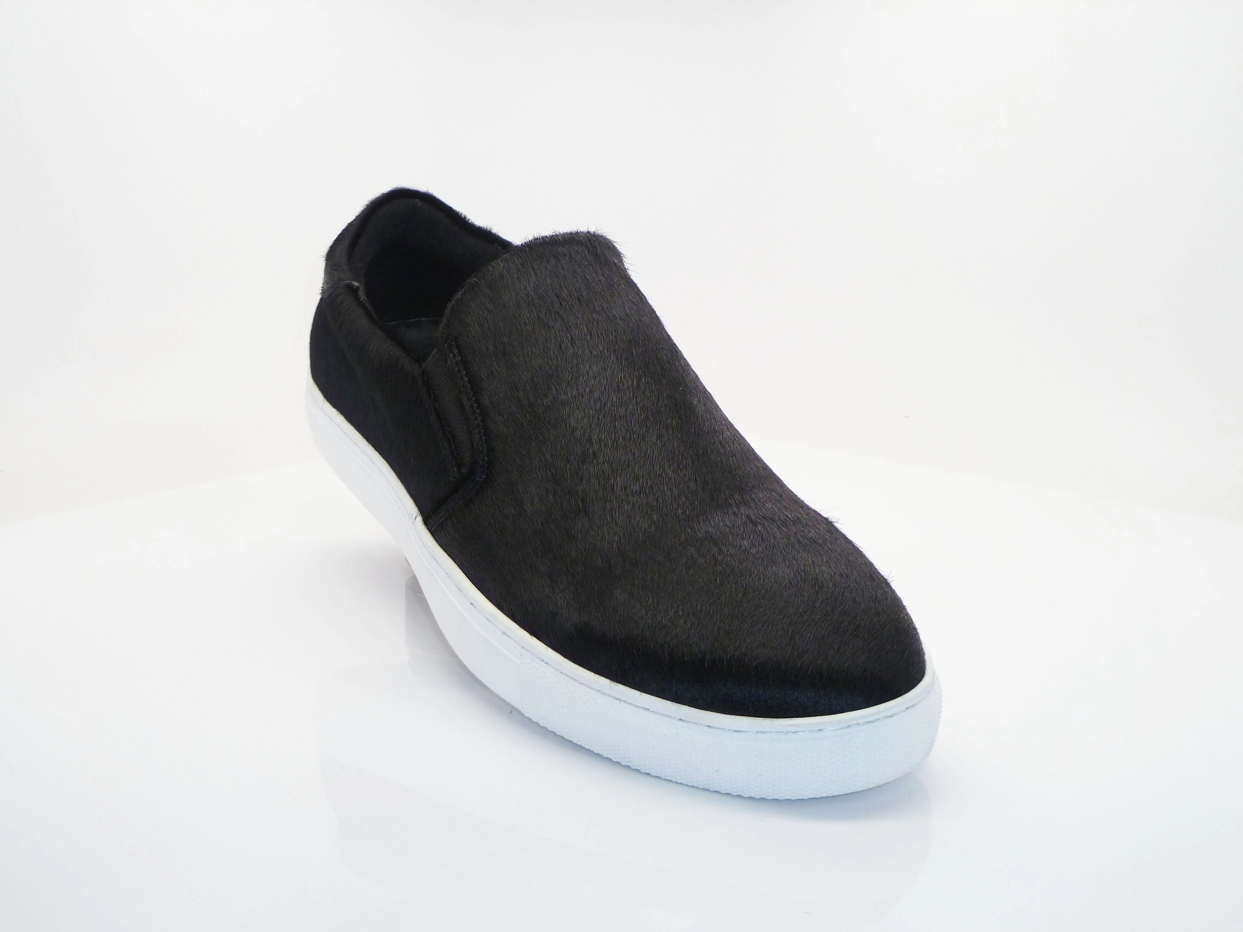 Carrucci by Maurice Pony Hair Slip-On Sneaker Black