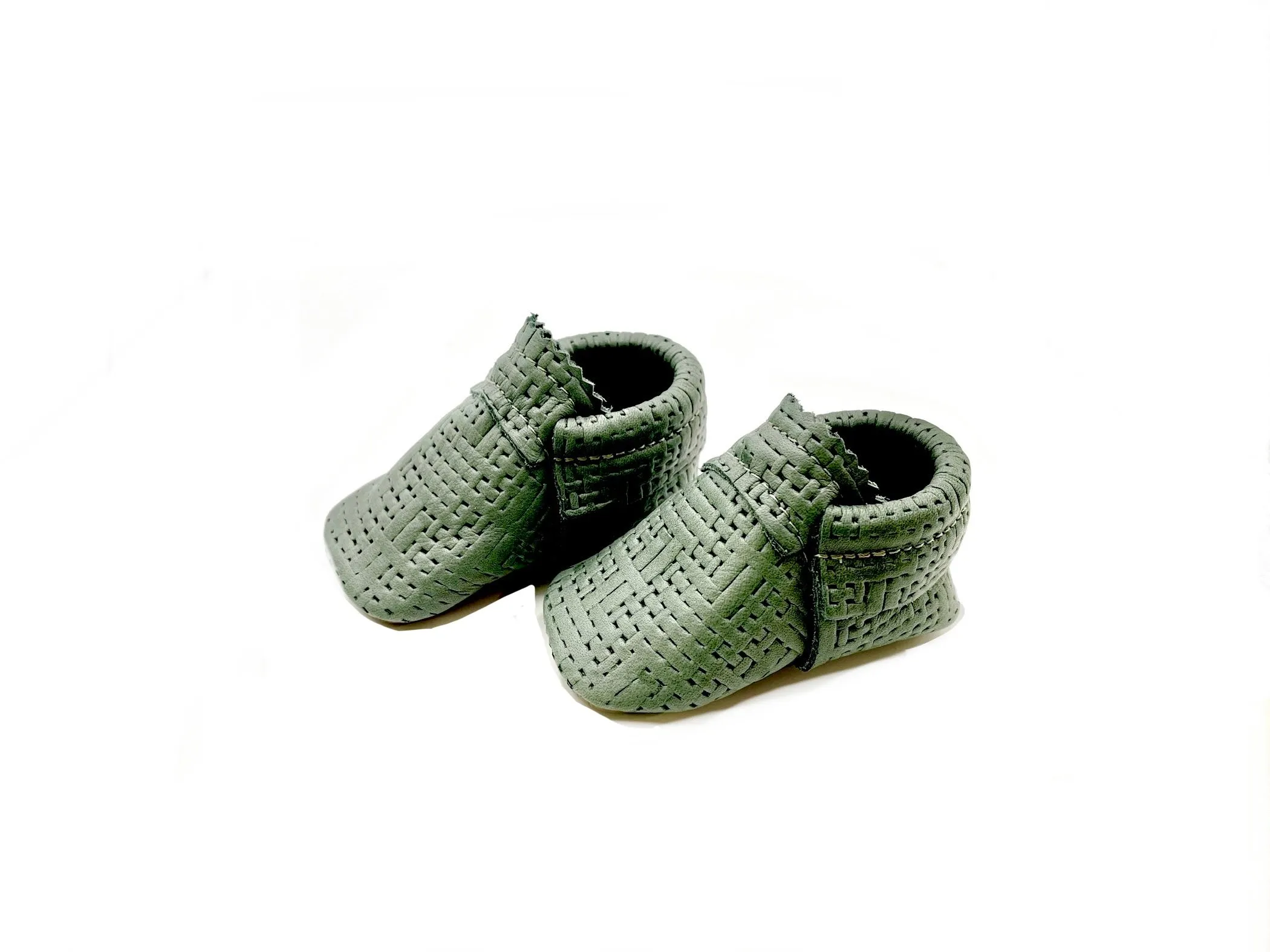 Cashmere -Raffia Moccs