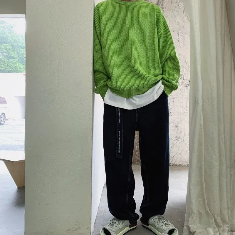 Casual Knitted Oversized Male Sweater