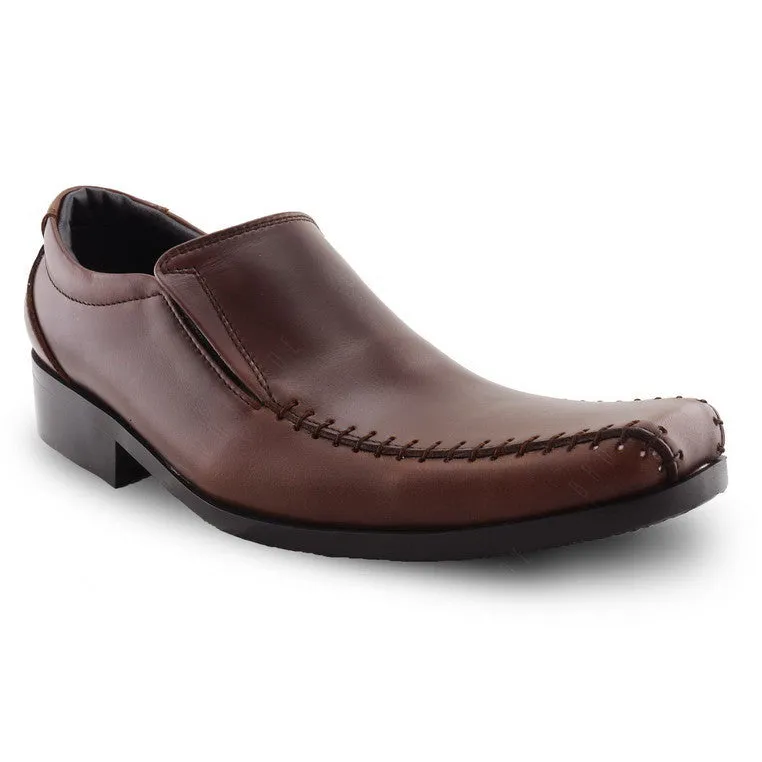 City Oxford Executive Flat Thread Classy Oil Tanned Brandy Brown