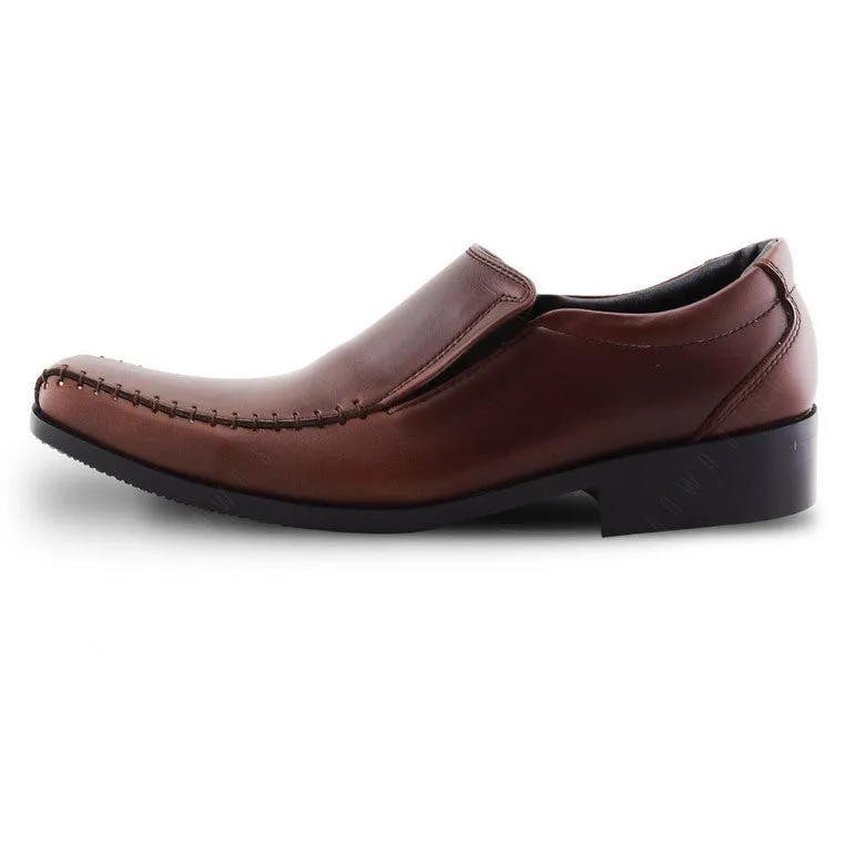 City Oxford Executive Flat Thread Classy Oil Tanned Brandy Brown