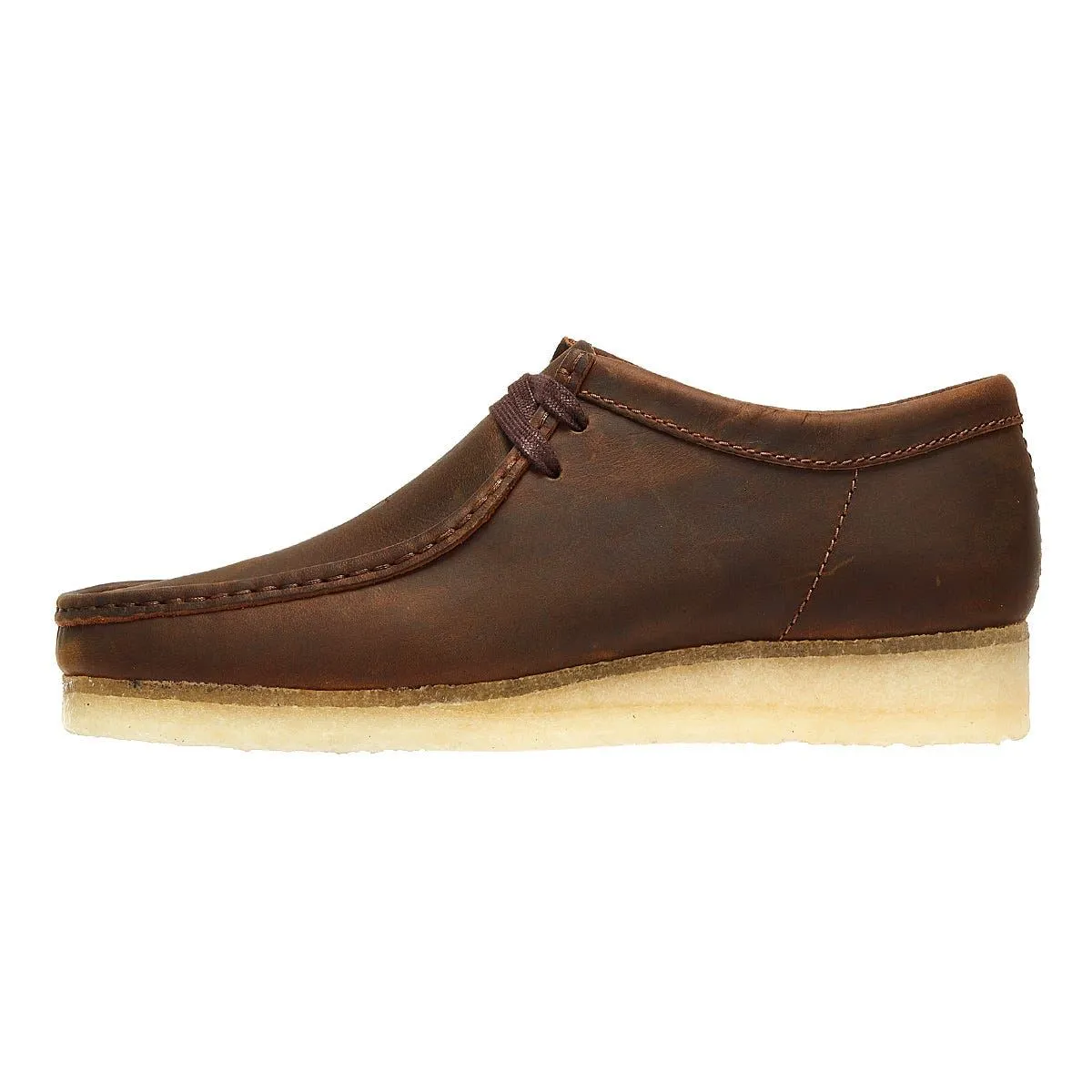 Clarks Wallabee Beeswax Men's Brown Lace-Up Shoes