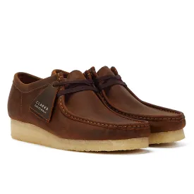 Clarks Wallabee Beeswax Men's Brown Lace-Up Shoes