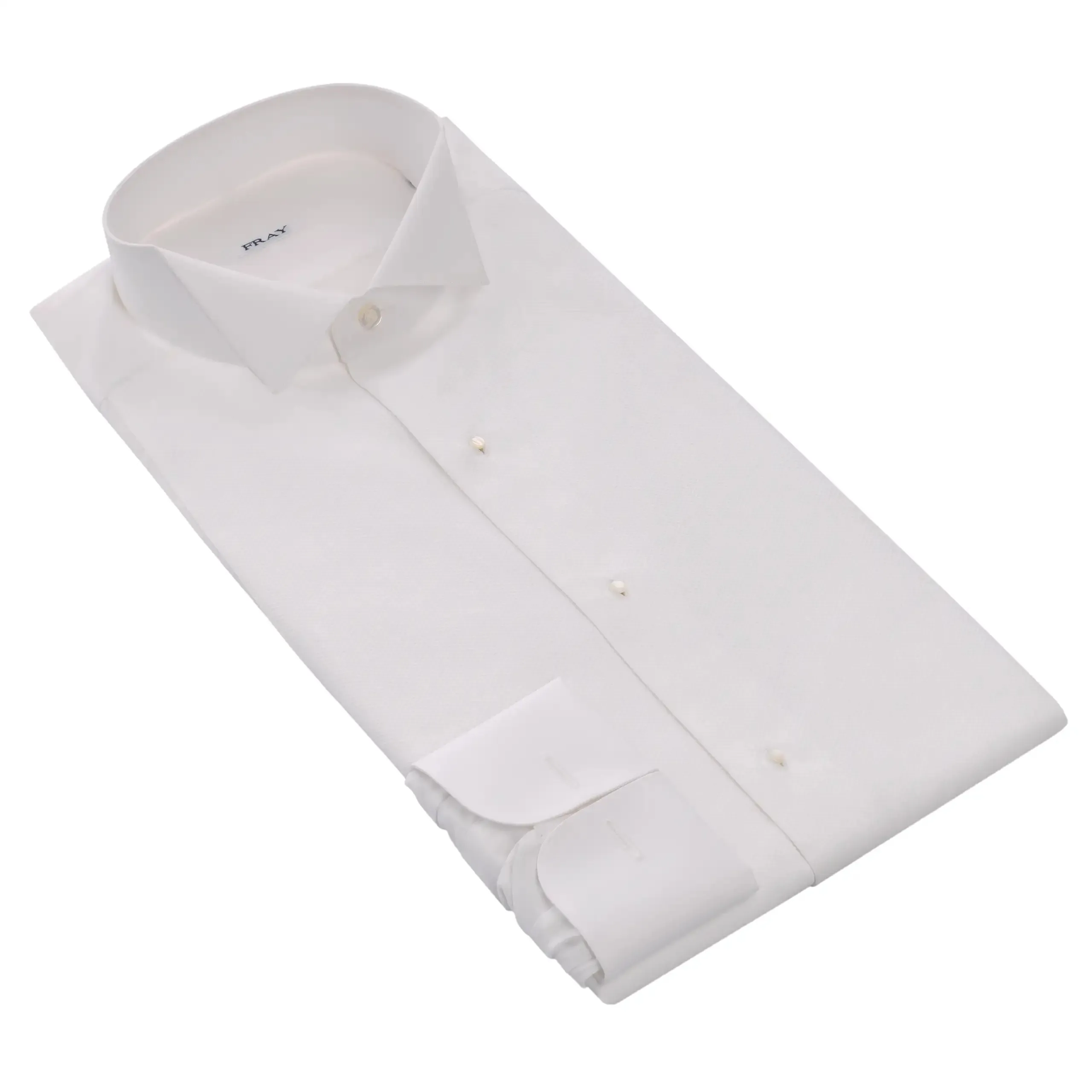 Cotton Tailcoat Shirt in White