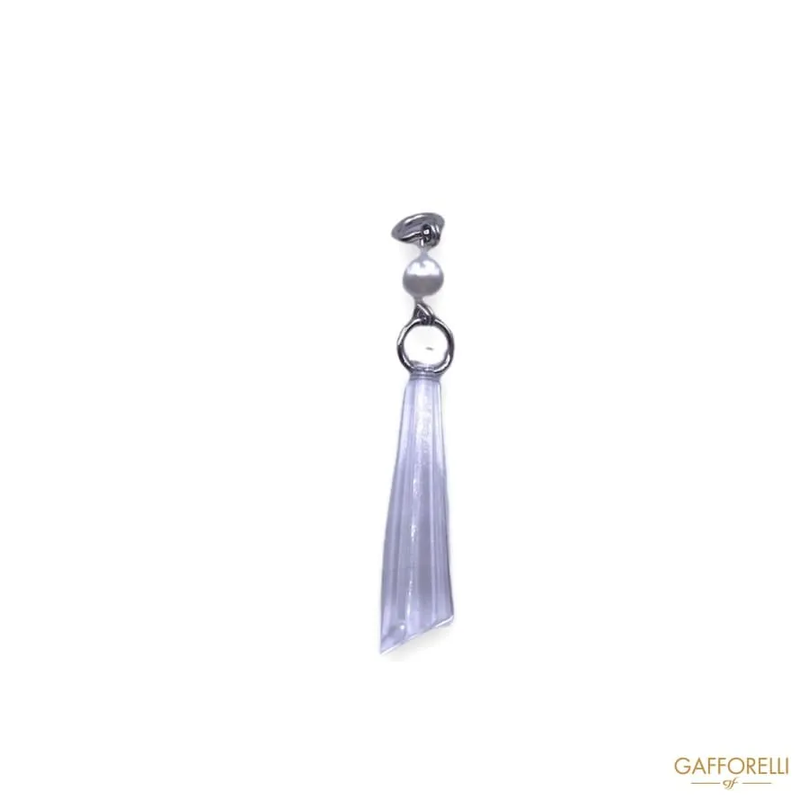 Crystal Pendant with Pearl and Ring 7329 - Gafforelli Srl