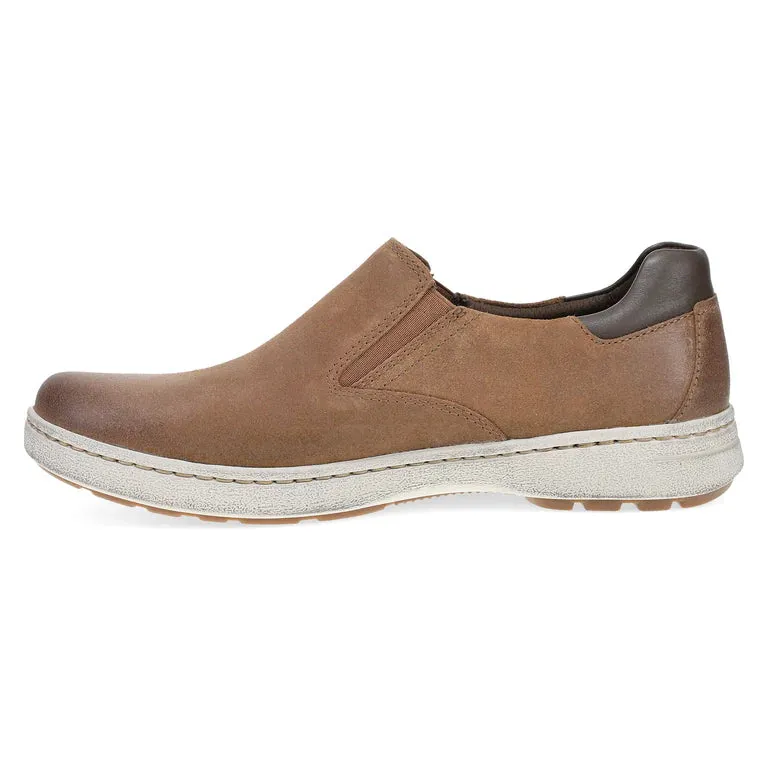 Dansko Men's Trent Suede Slip On Shoe in Brown