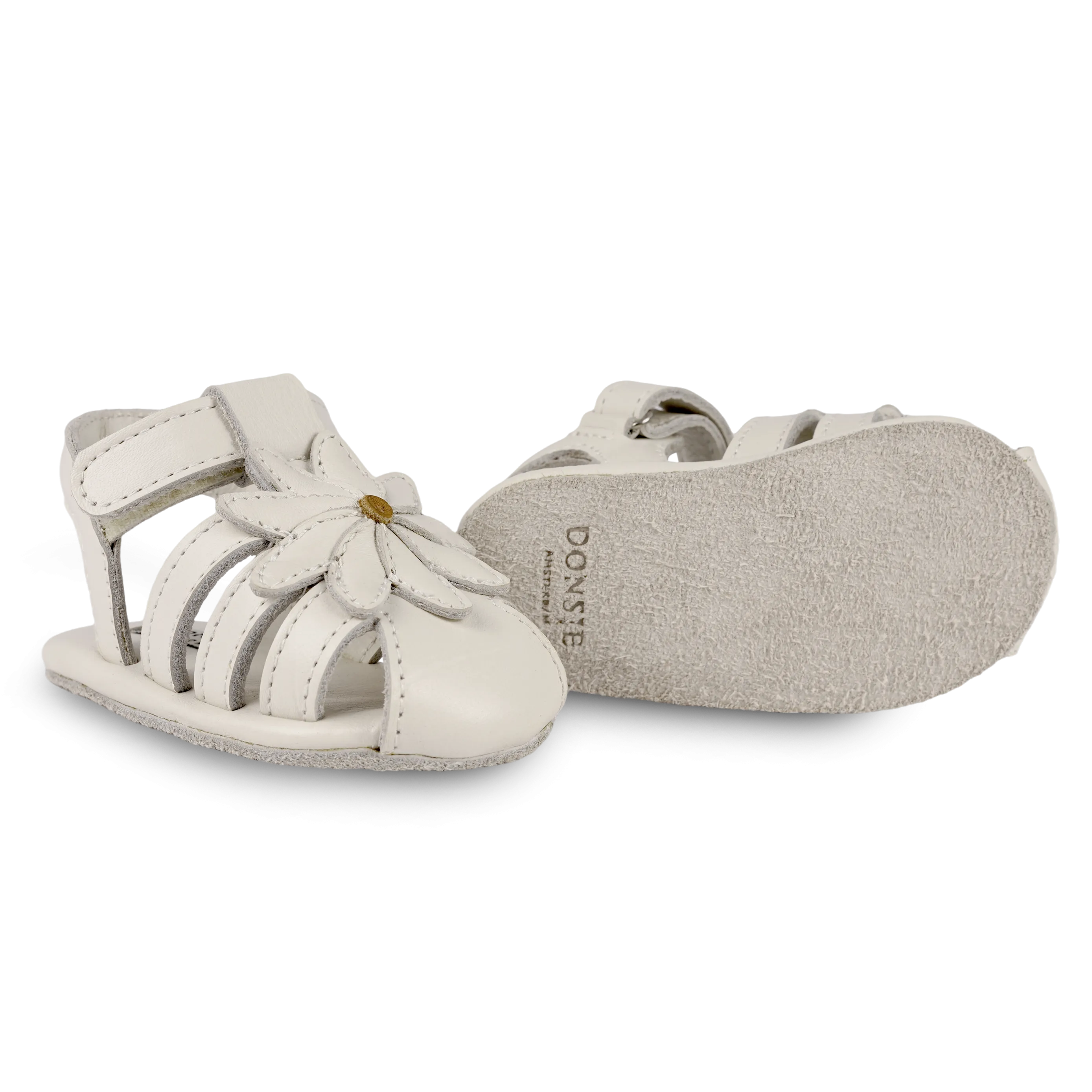 Duni Fields Sandals | Daisy | Off White Leather