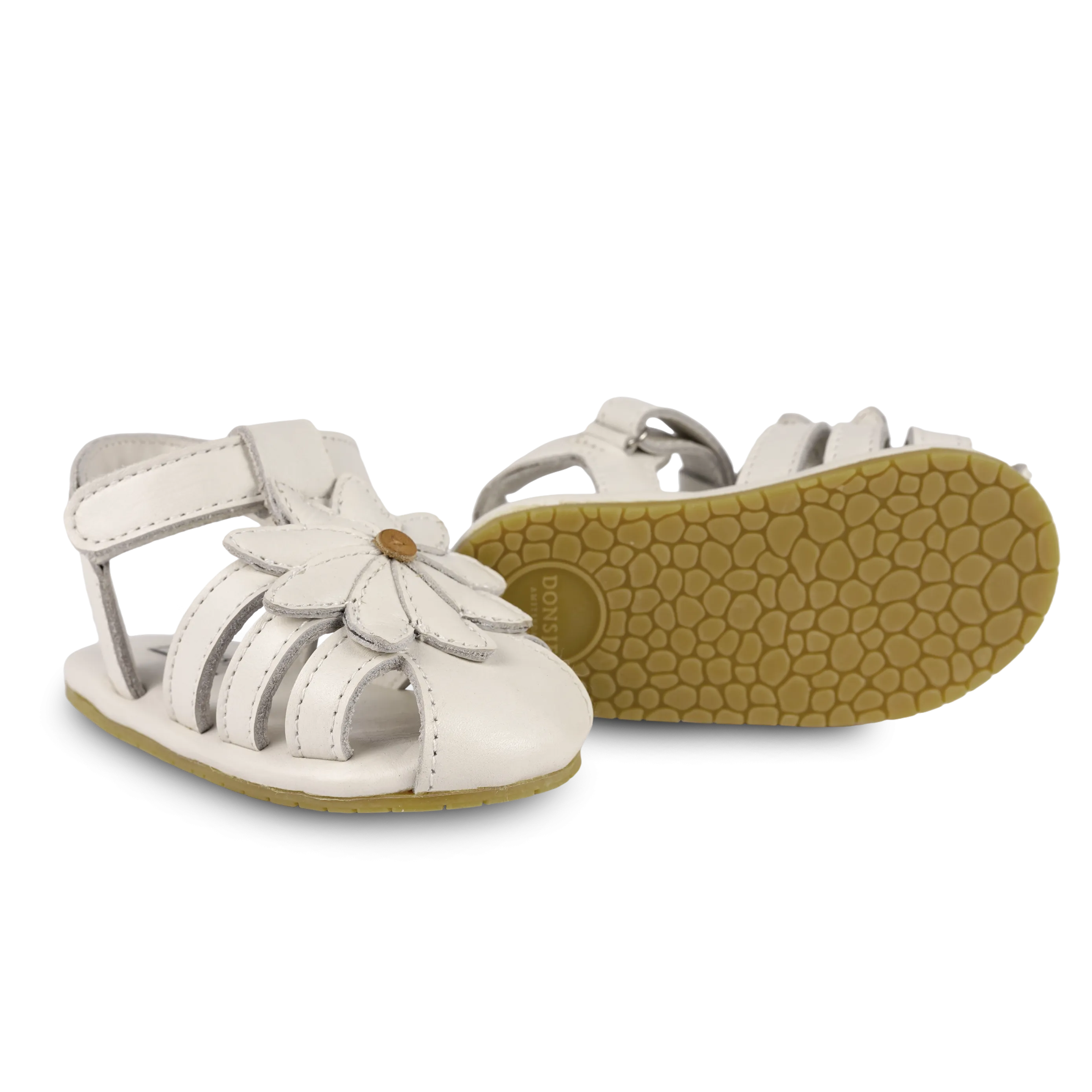 Duni Fields Sandals | Daisy | Off White Leather