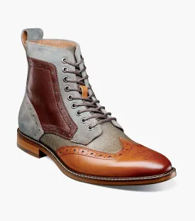 FINNEGAN  Wingtip Lace Up Boot I Stacy Adams