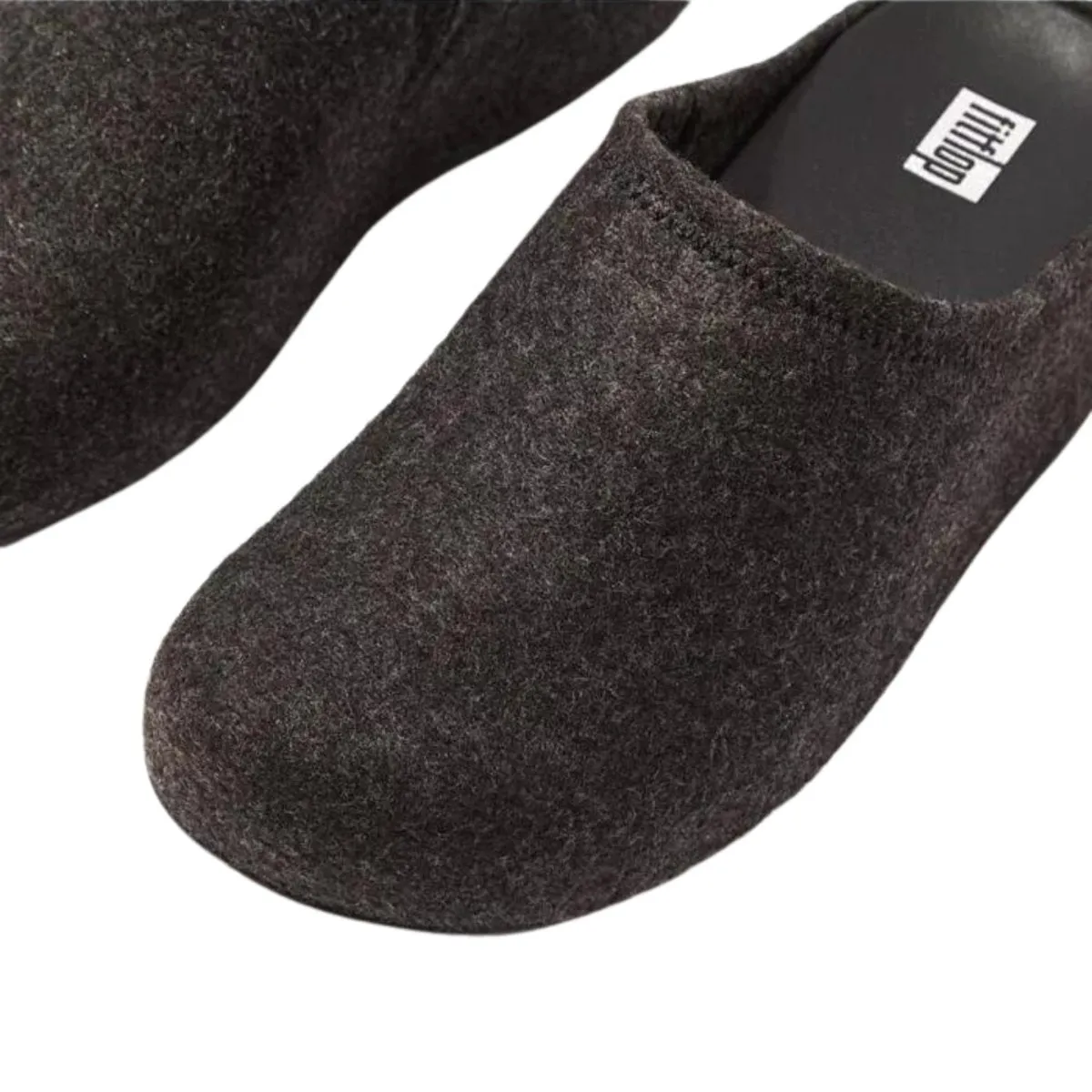 FitFlop Women's Shuv Felt Clog Black