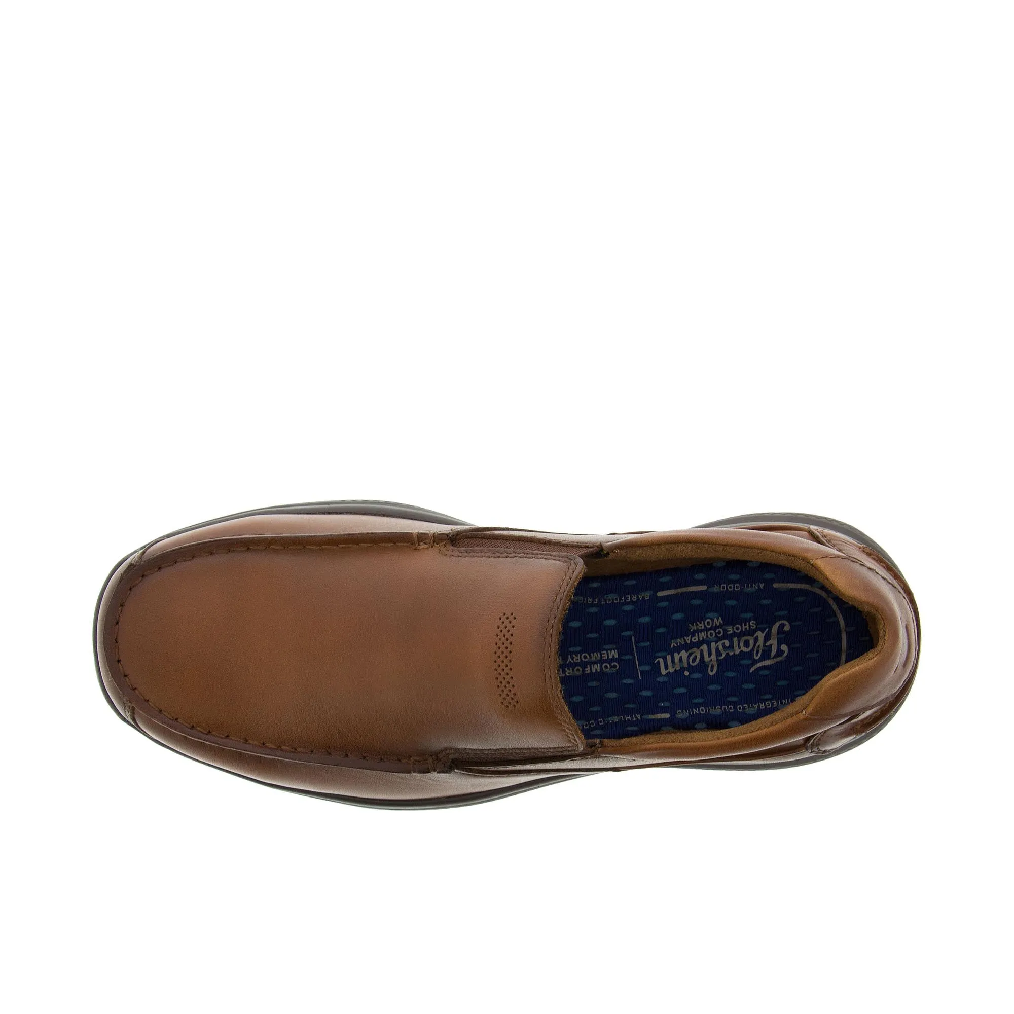 Florsheim Bayside Slip On Boat Steel Toe Cognac