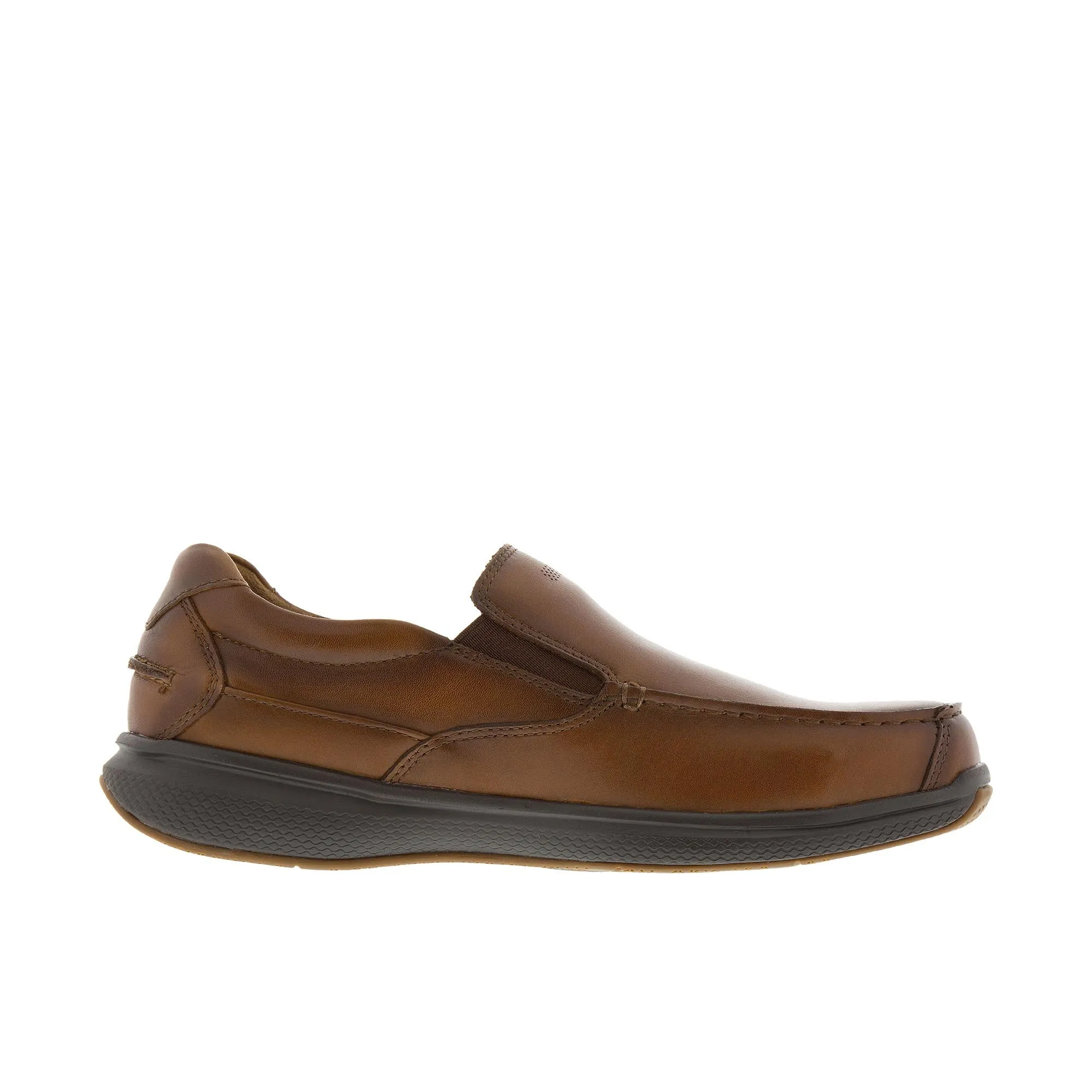 Florsheim Bayside Slip On Boat Steel Toe Cognac