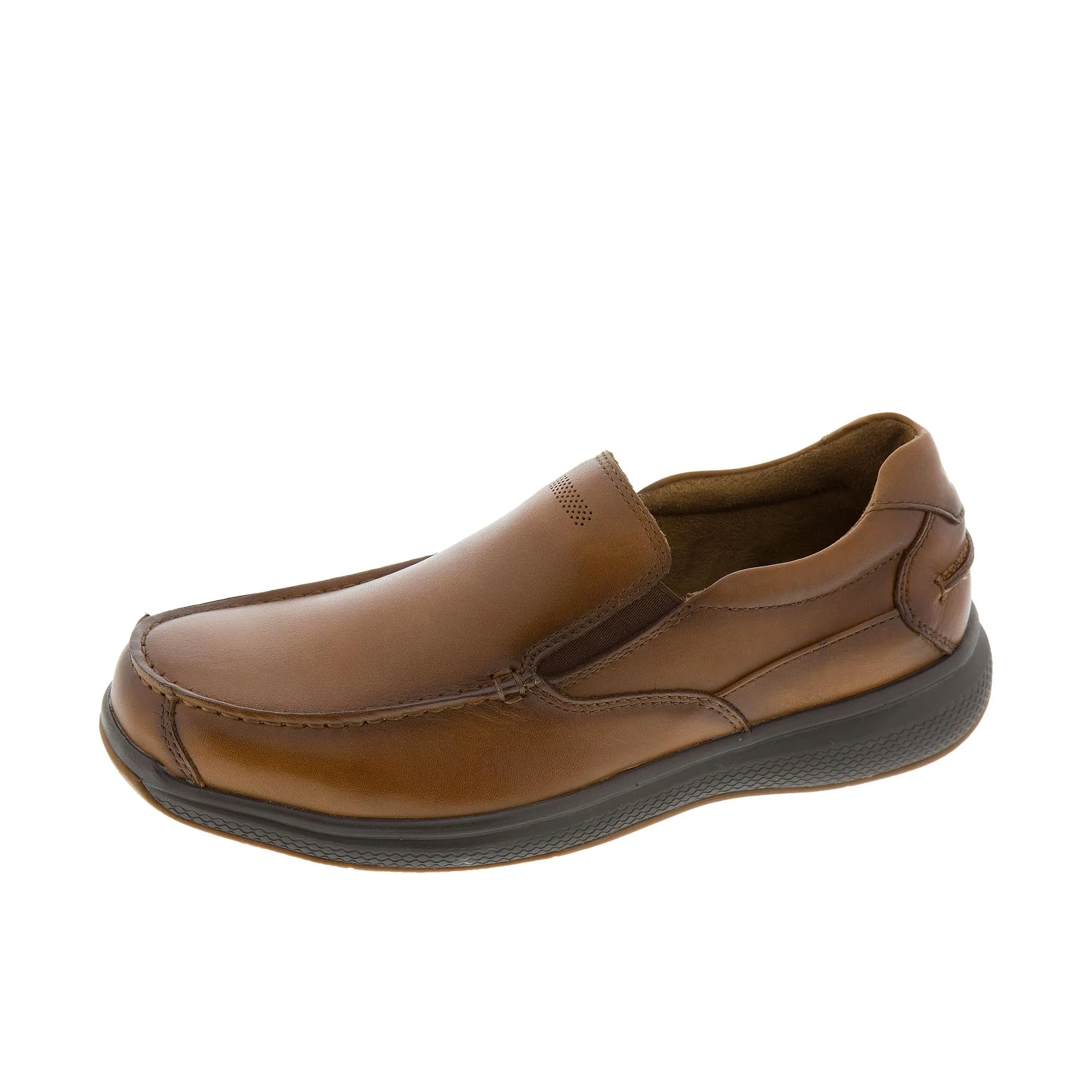 Florsheim Bayside Slip On Boat Steel Toe Cognac