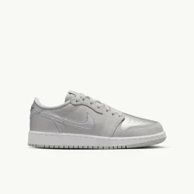 Grade School Air Jordan 1 Retro Low OG - 'Metallic Silver'