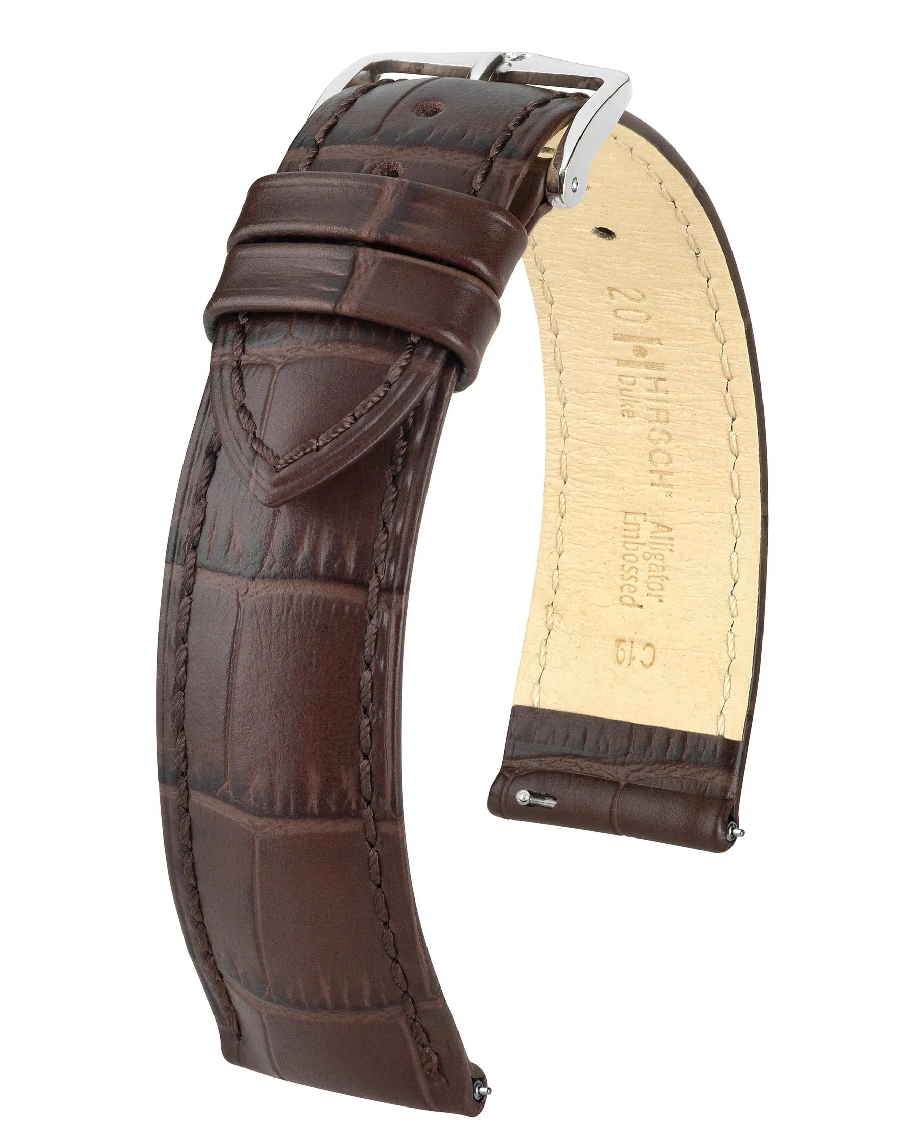 HIRSCH DUKE Alligator Embossed Calfskin Watch Strap (19mm)  010 29