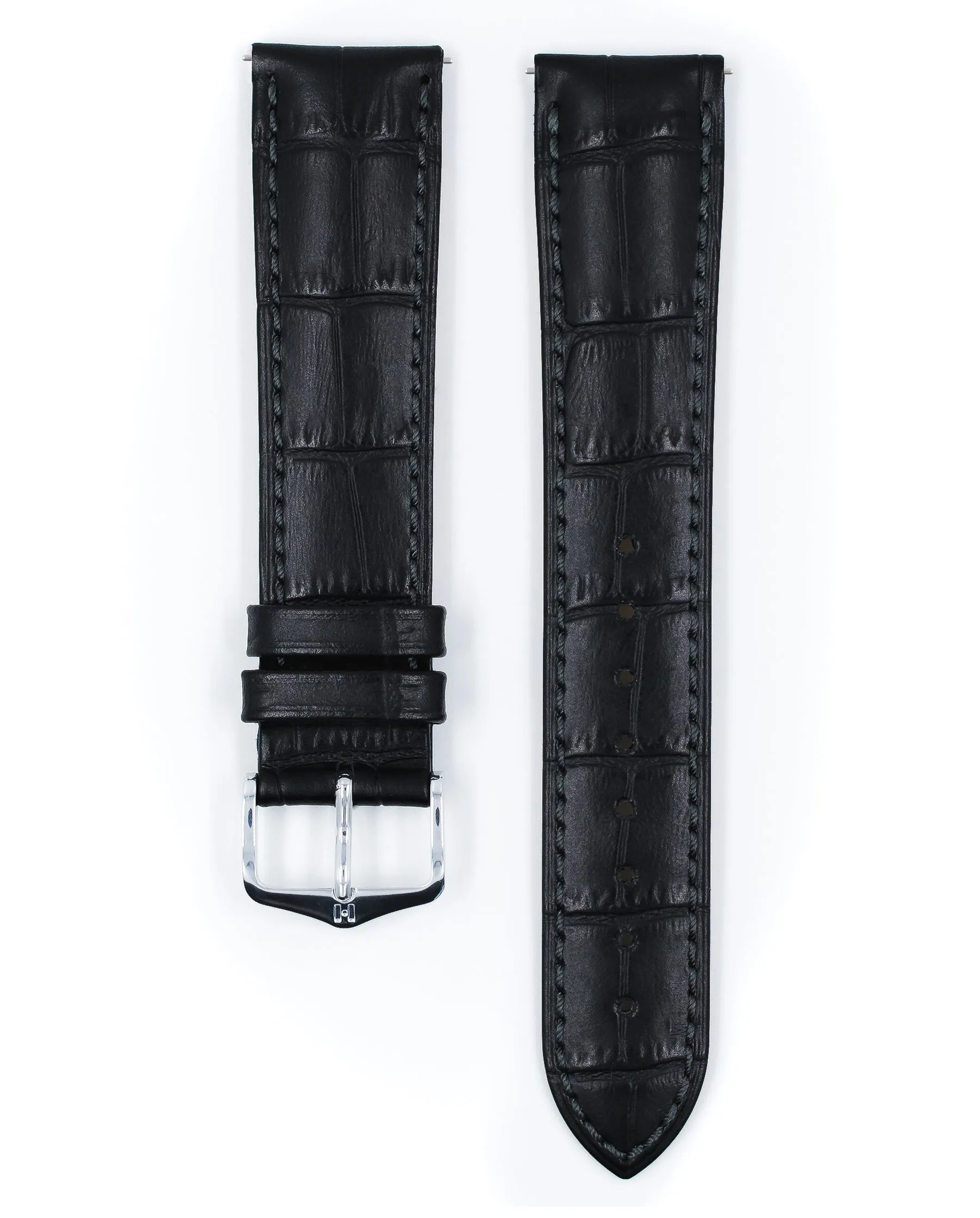 HIRSCH DUKE Alligator Embossed Calfskin Watch Strap (19mm)  010 29