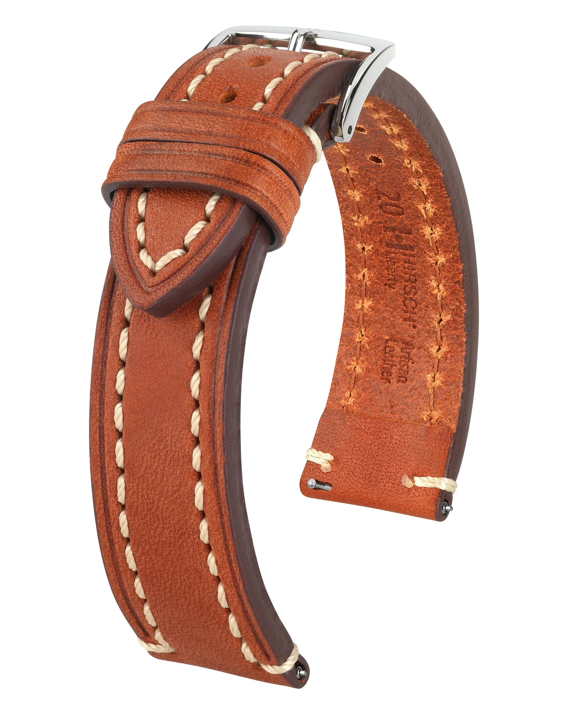 HIRSCH LIBERTY Saddle Leather Watch Band  1090 02