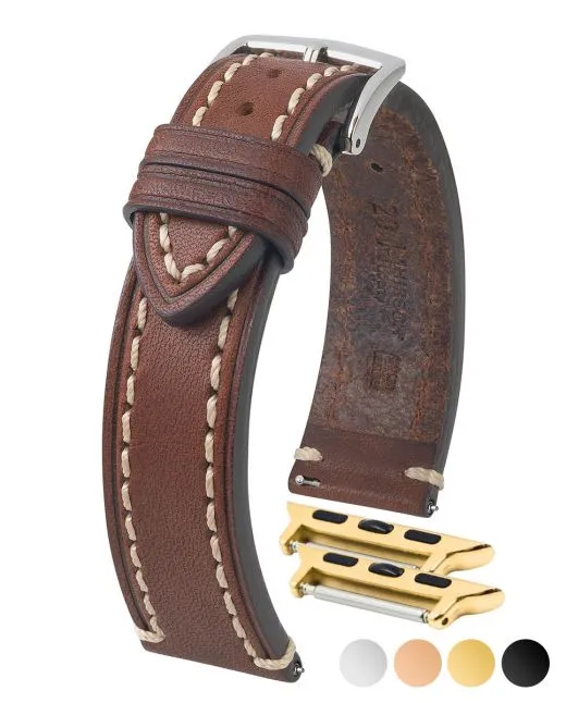 HIRSCH LIBERTY Saddle Leather Watch Band  1090 02